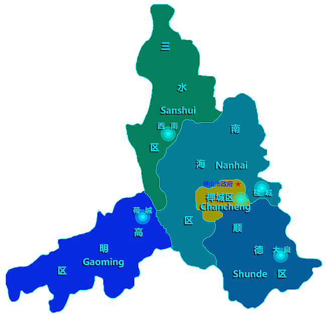 禅城区是佛山市的政治,经济,文化中心,位于佛山中心区域,被南海区三面