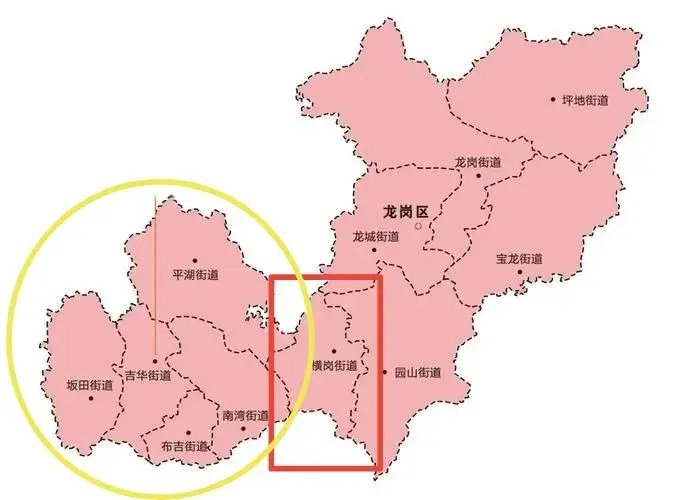 横岗街道地图图片