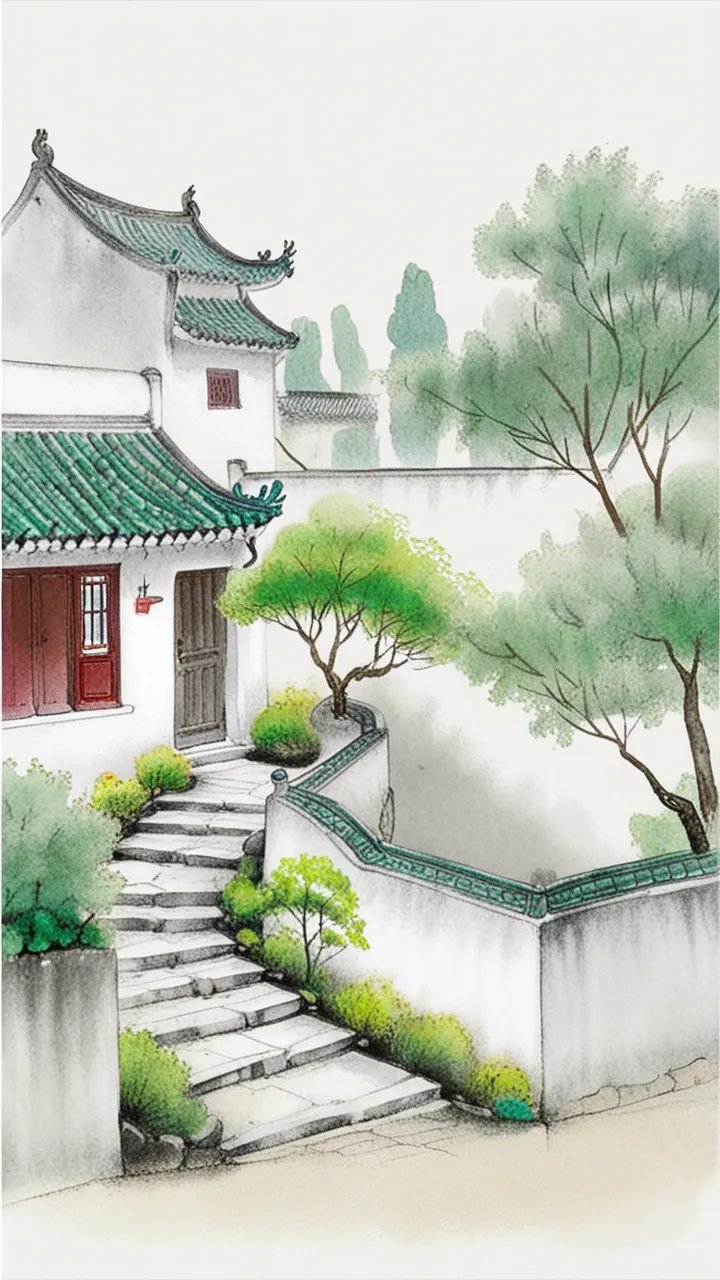 古色古香的庭院太美了,我想在这里静静地待一下午