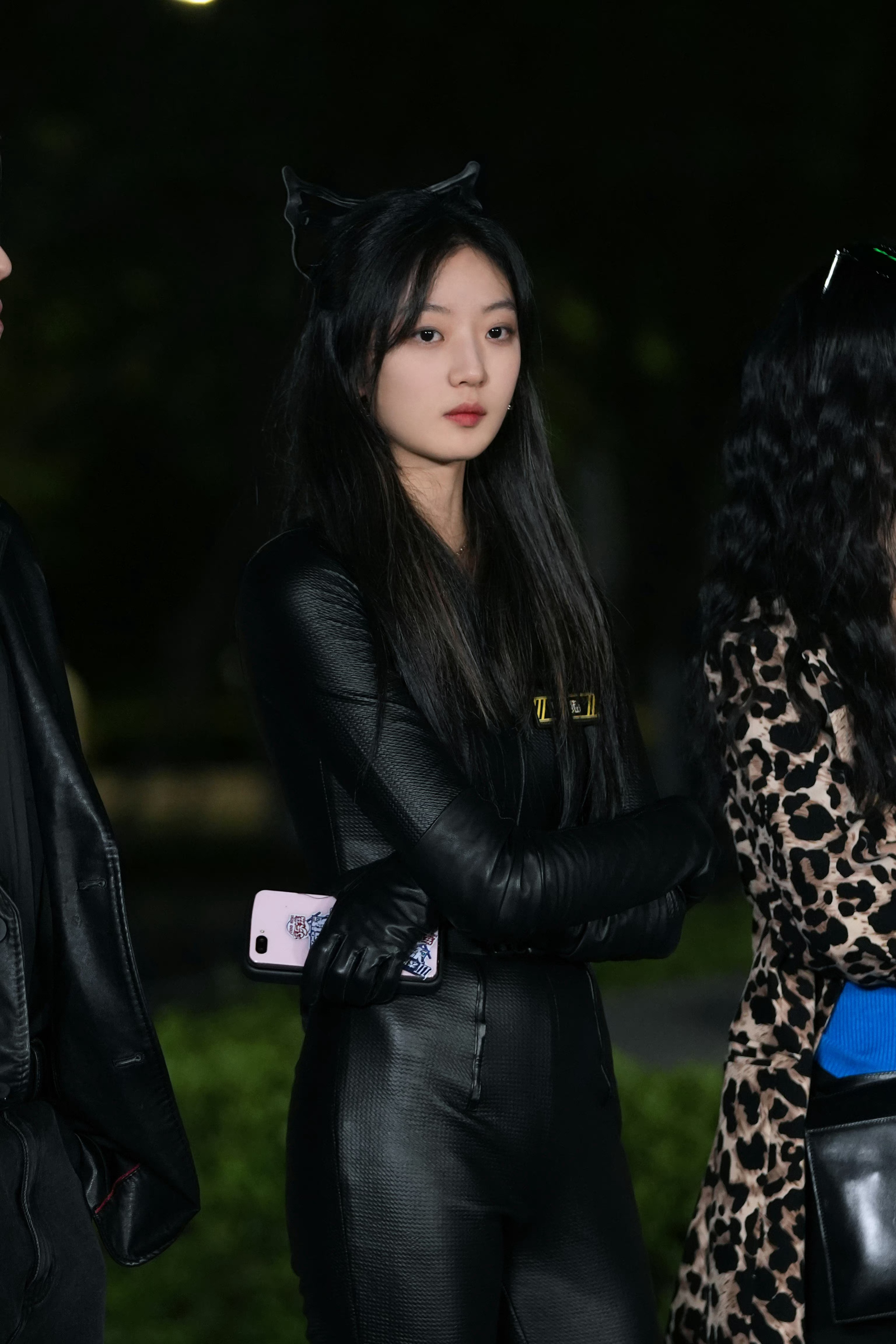 孙千猫女cos 黑色皮衣好顶[色][色][色] 676767#我们都爱聊八卦