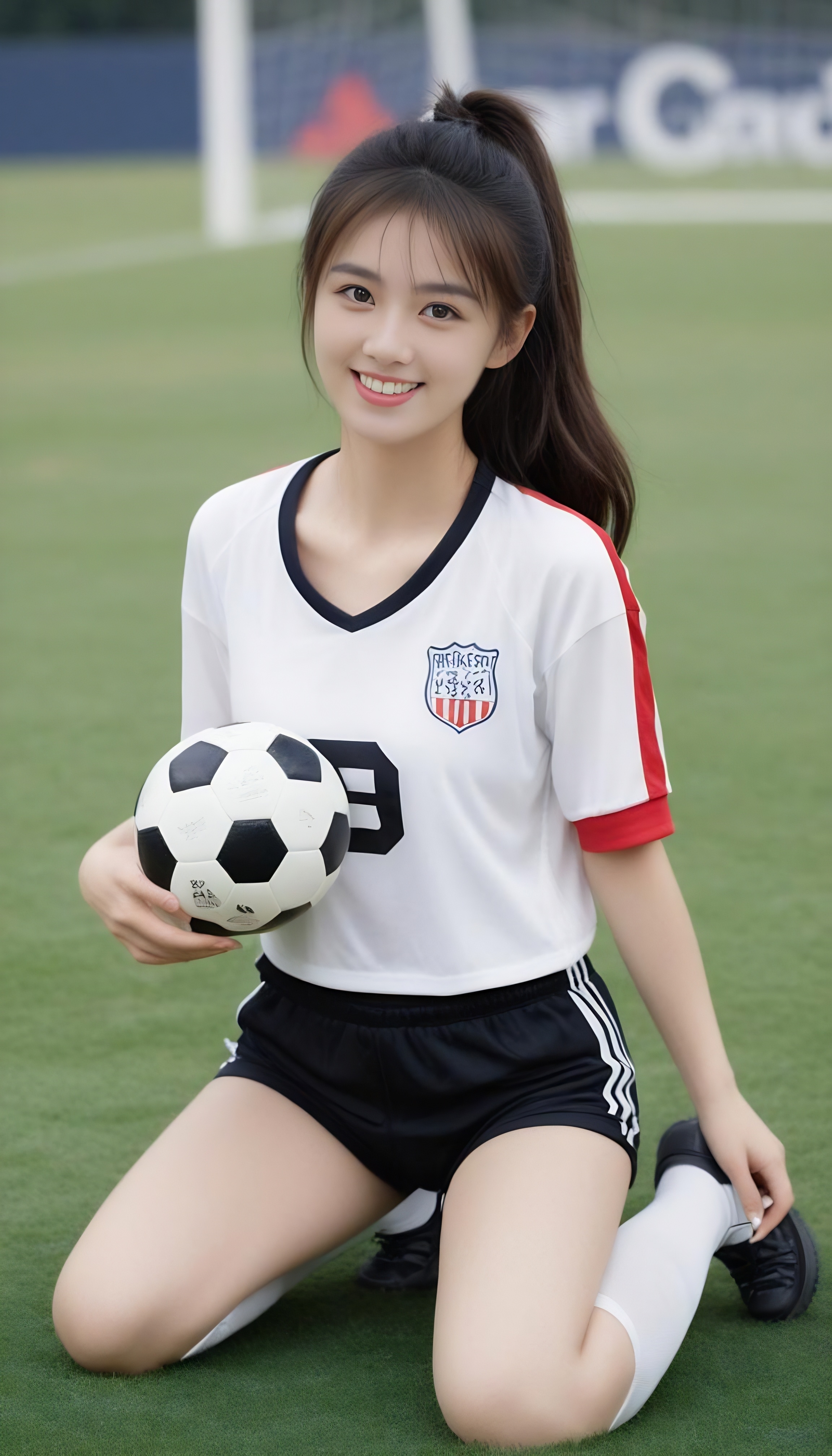 足球宝贝,活力满分!赛场精灵,魅力四射,加油不停歇!