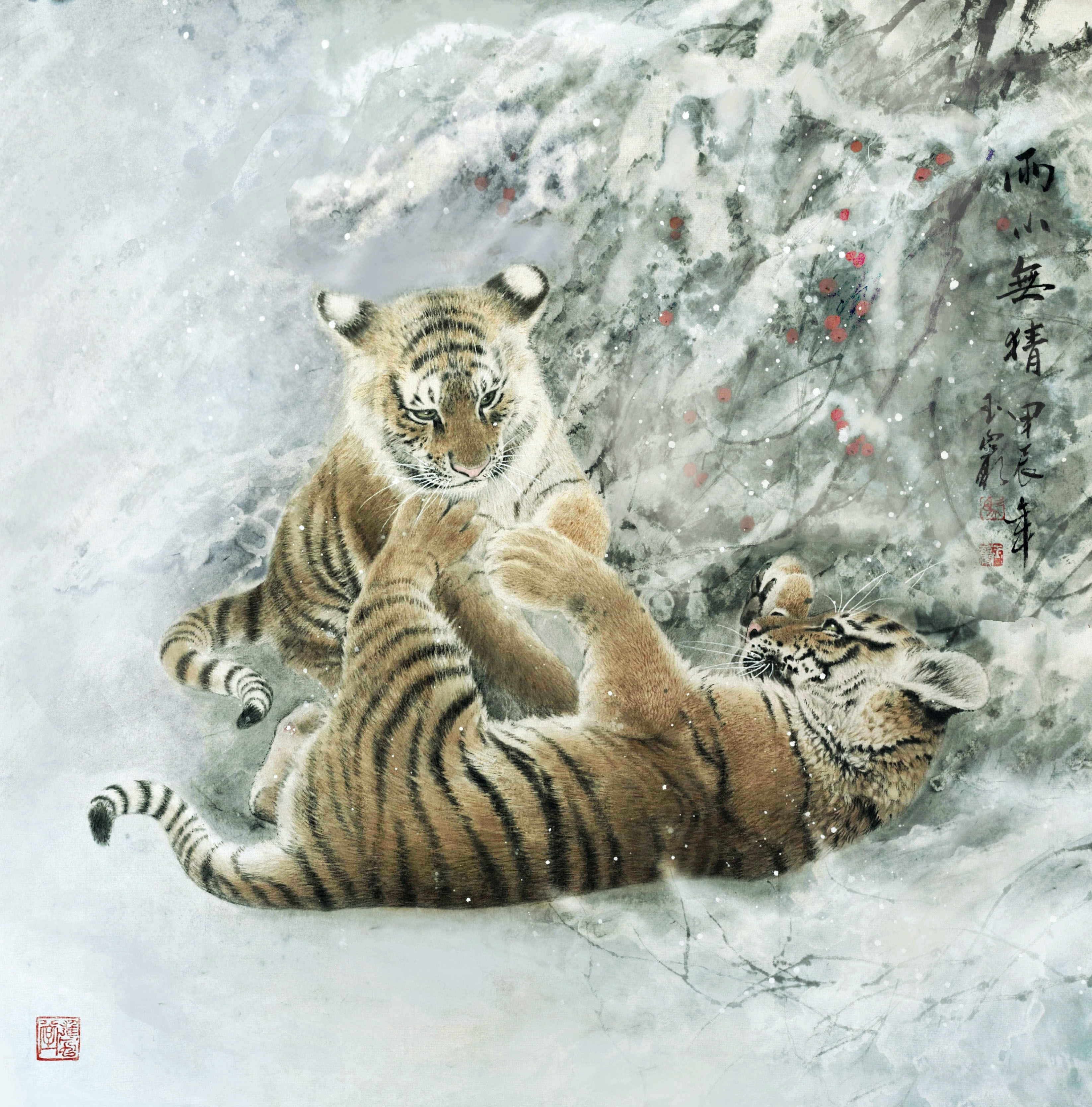 龙年赐福  马玉岩作