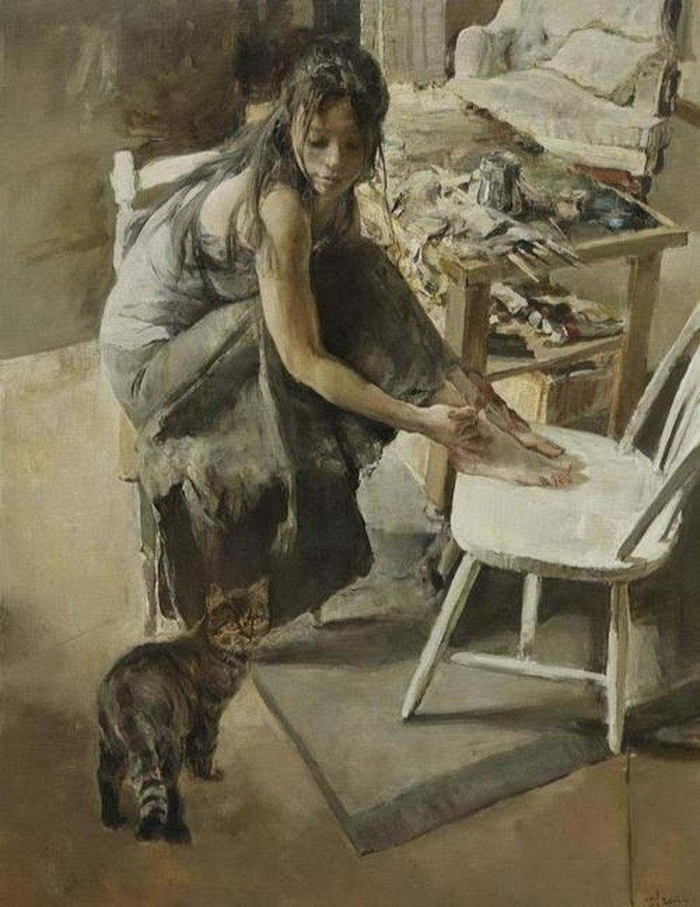 崔小东人物油画选