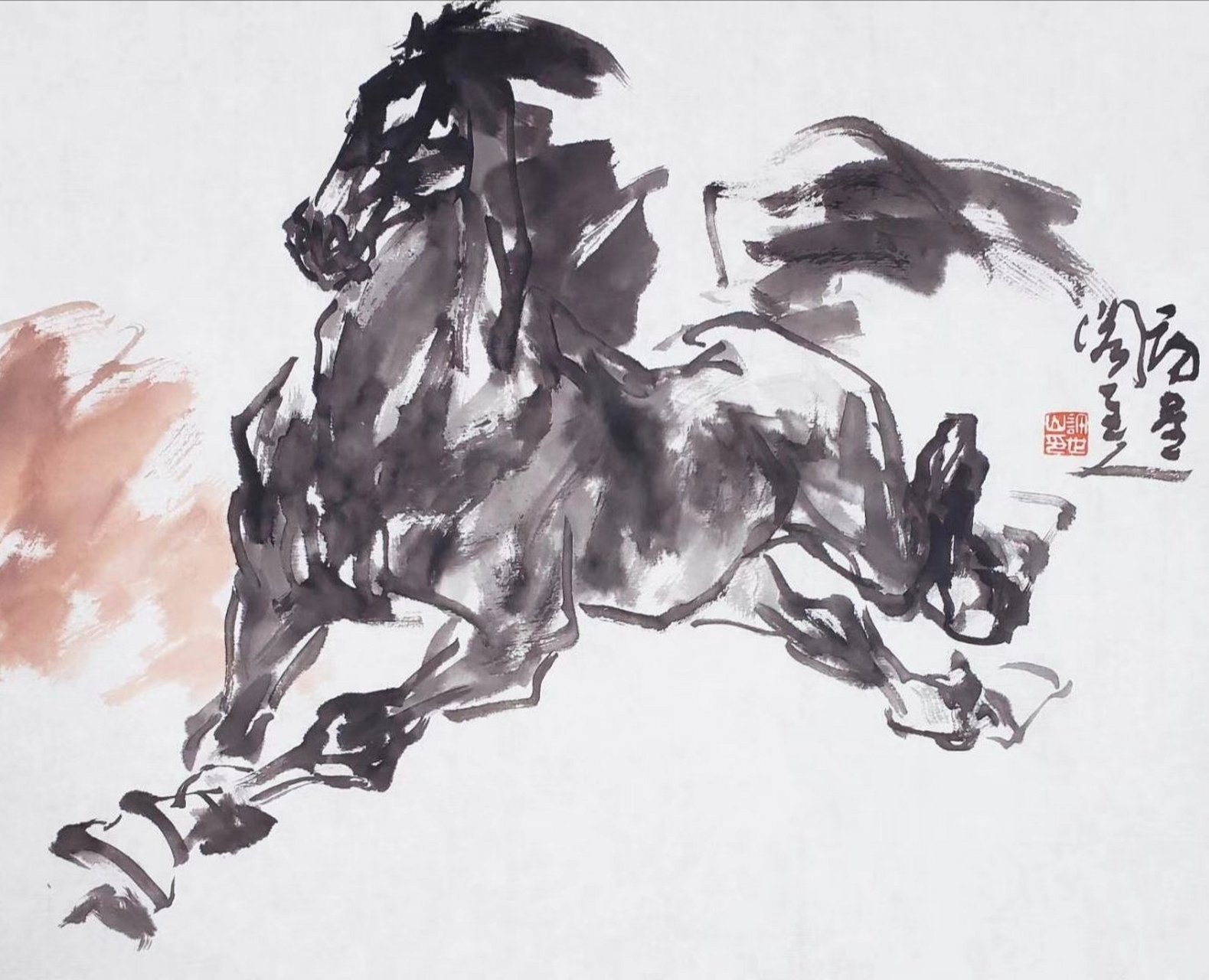 当代画马名家许世山作品欣赏