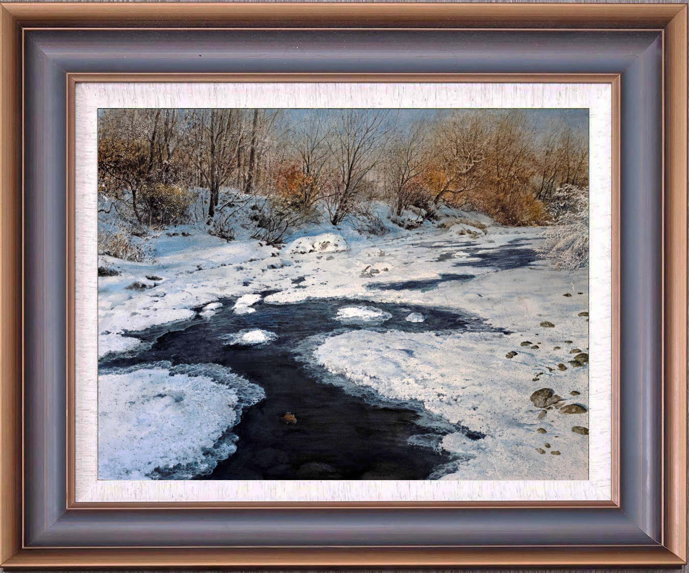 《惊蛰》水彩(55x75cm)马玉岩作