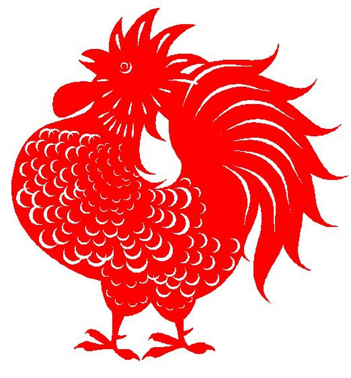 外婆的大窗花  外婆家的大红公鸡  一直在 童年的白纸窗户格子上 啼叫