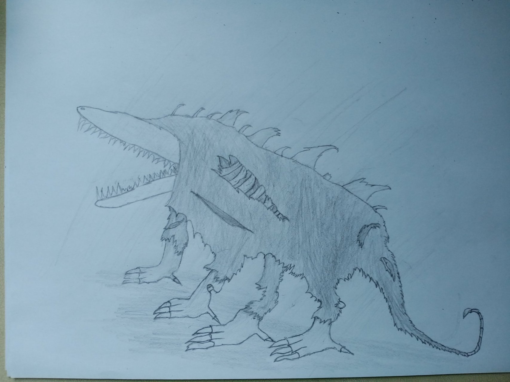 画的scp 682, 不喜勿喷 [求评论,求点赞,求关注]