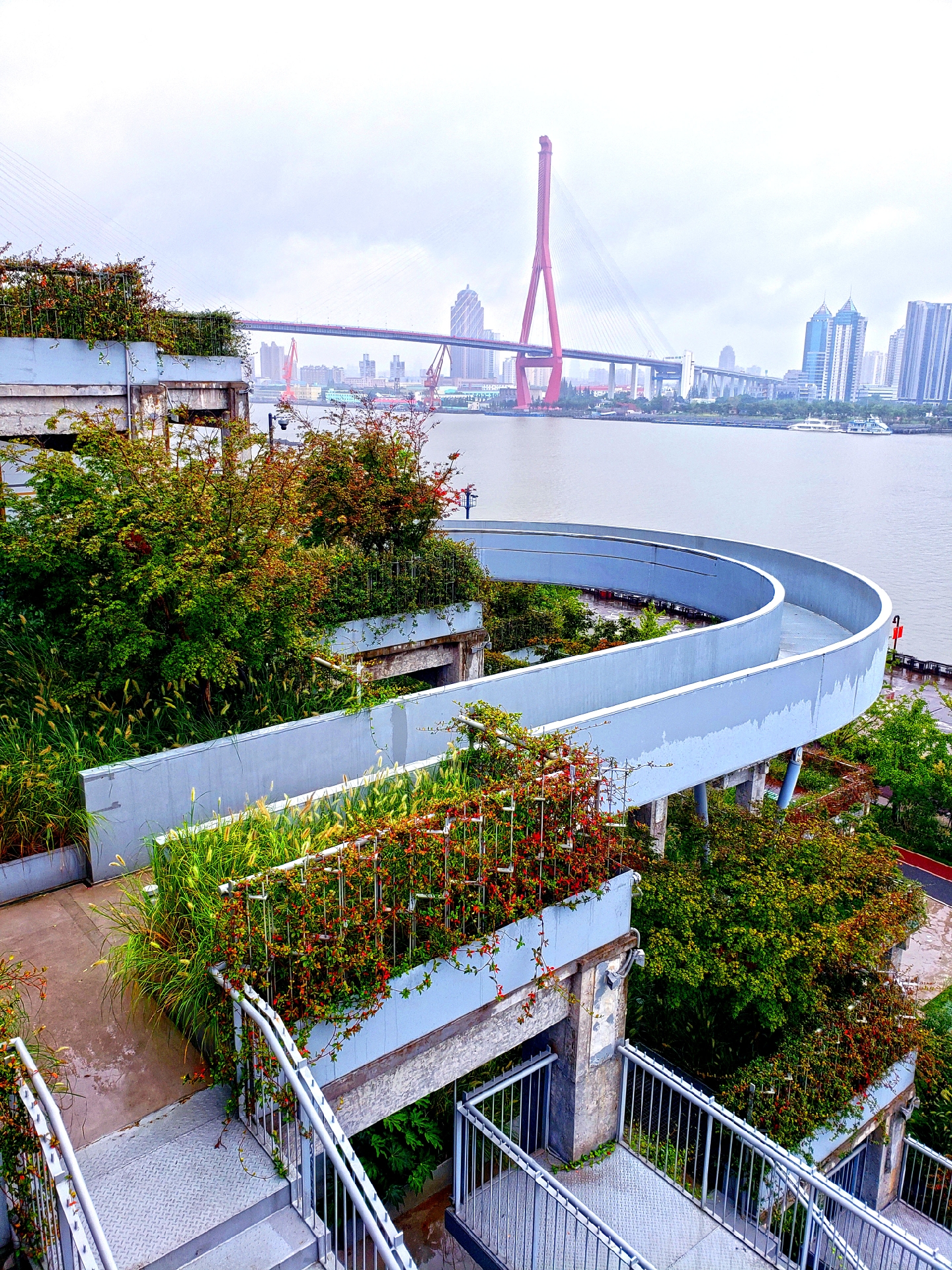 【"绿之丘"的建筑装帧之美】在浦江北岸,杨浦大桥的西侧,有这样一处