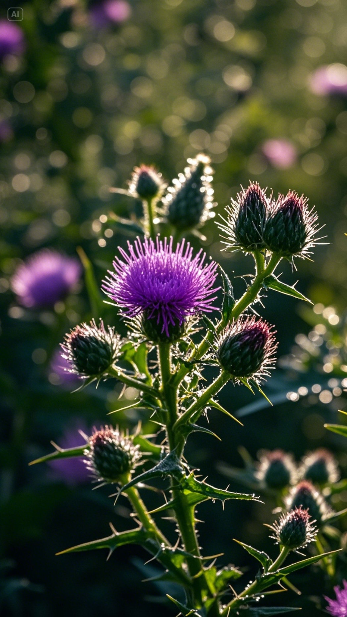 春日美景分享# 田间地头的野草刺儿菜,也是中药,小时候被马蜂蛰伤后