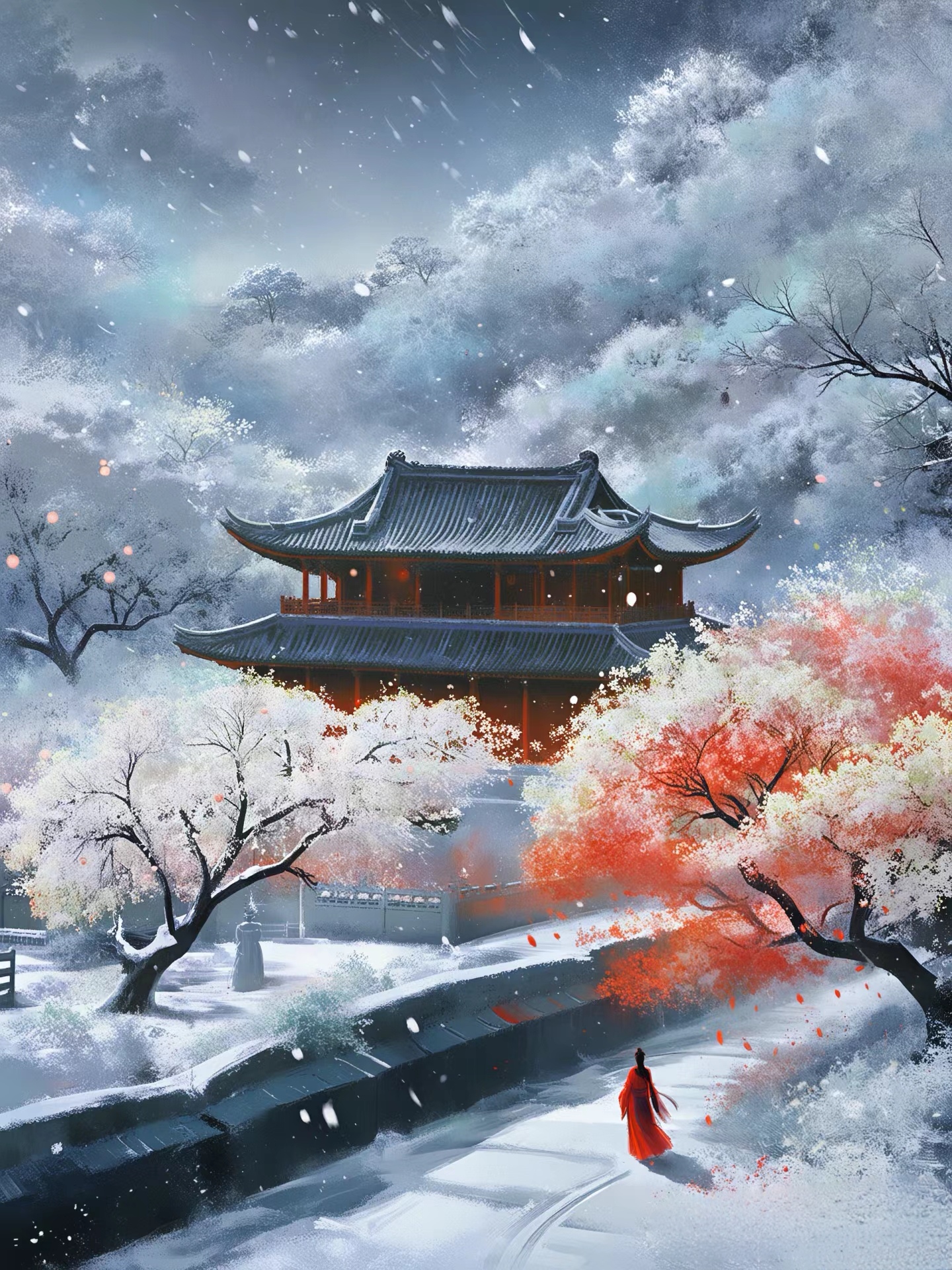 他朝若是同淋雪,此生也算共白头.