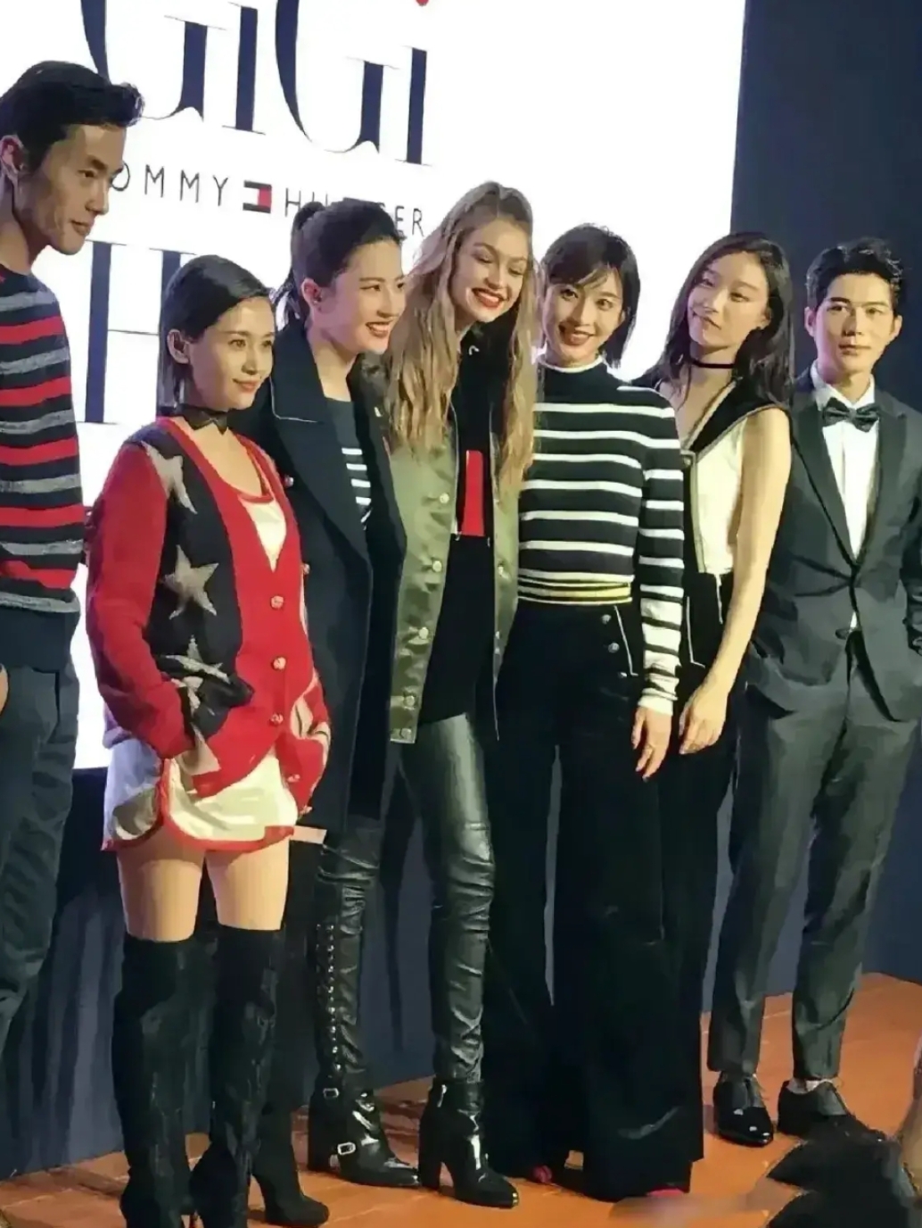 王子文个子最矮,气场最强.