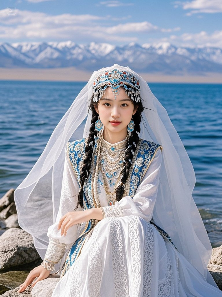 赛里木湖民族服饰拍照，旅游帮手