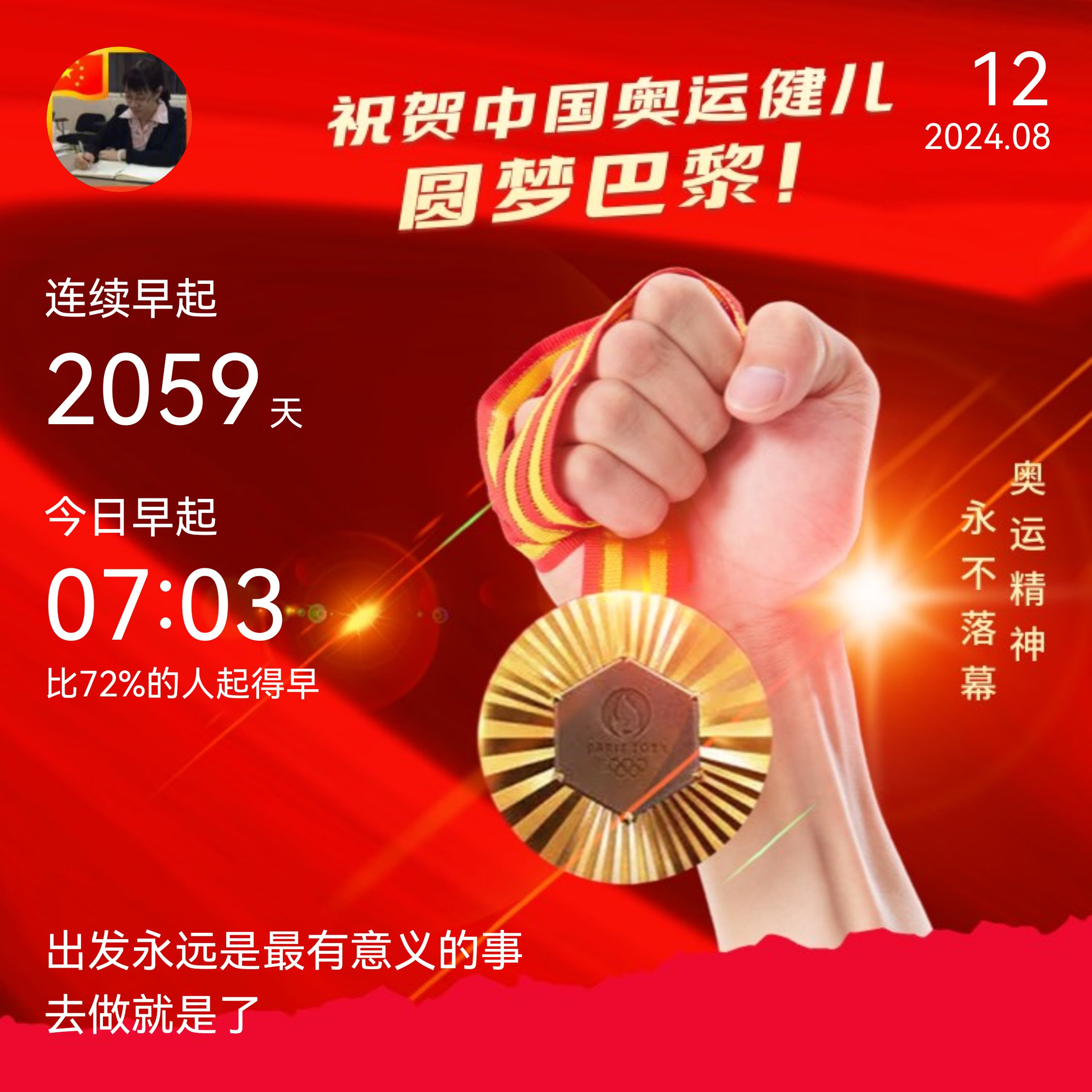 早安[太阳]#hi聊奥运# #美好今日# #奥运百家评