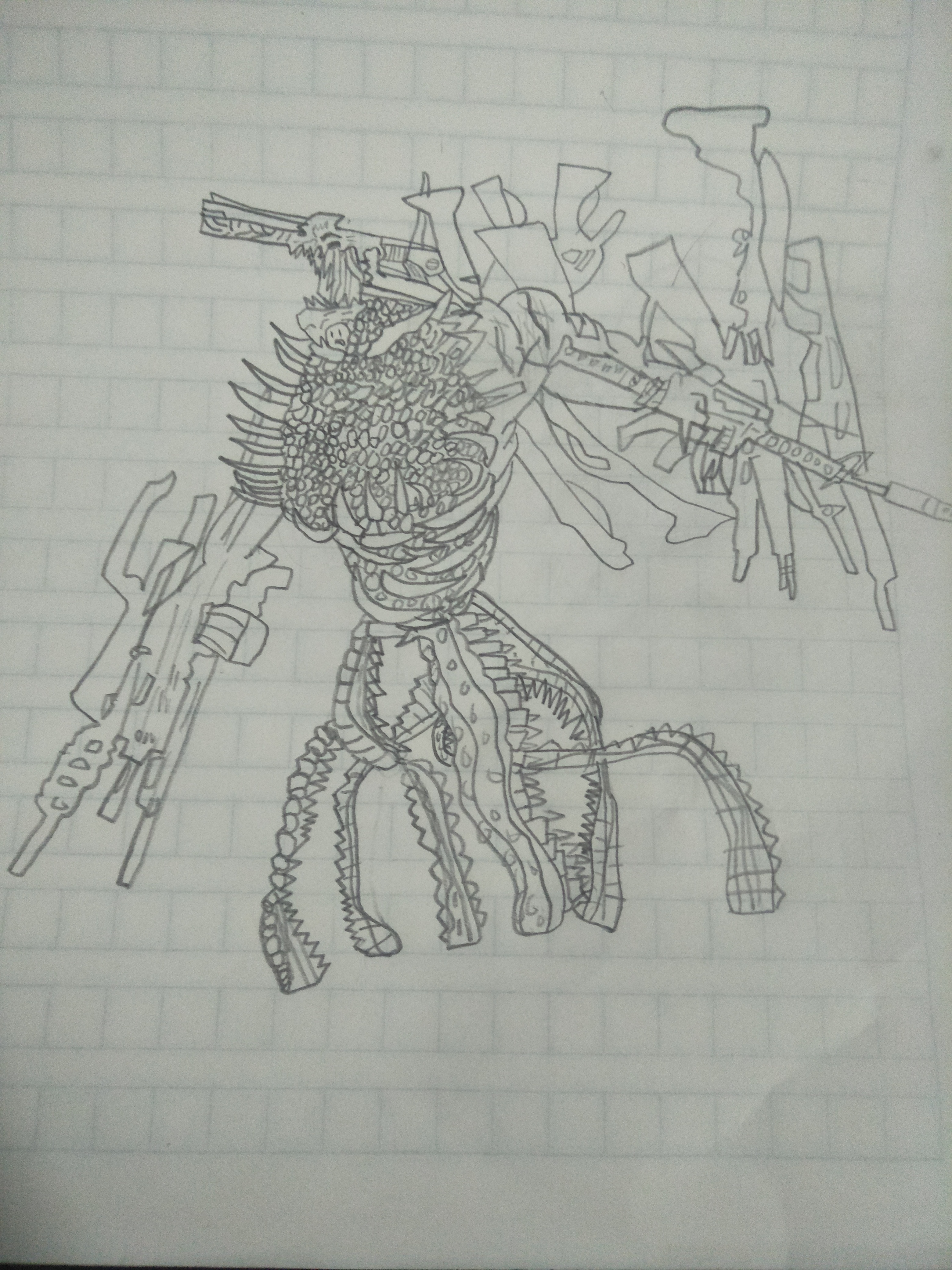 今天画点不一样的,电锯人系列一一枪之恶魔