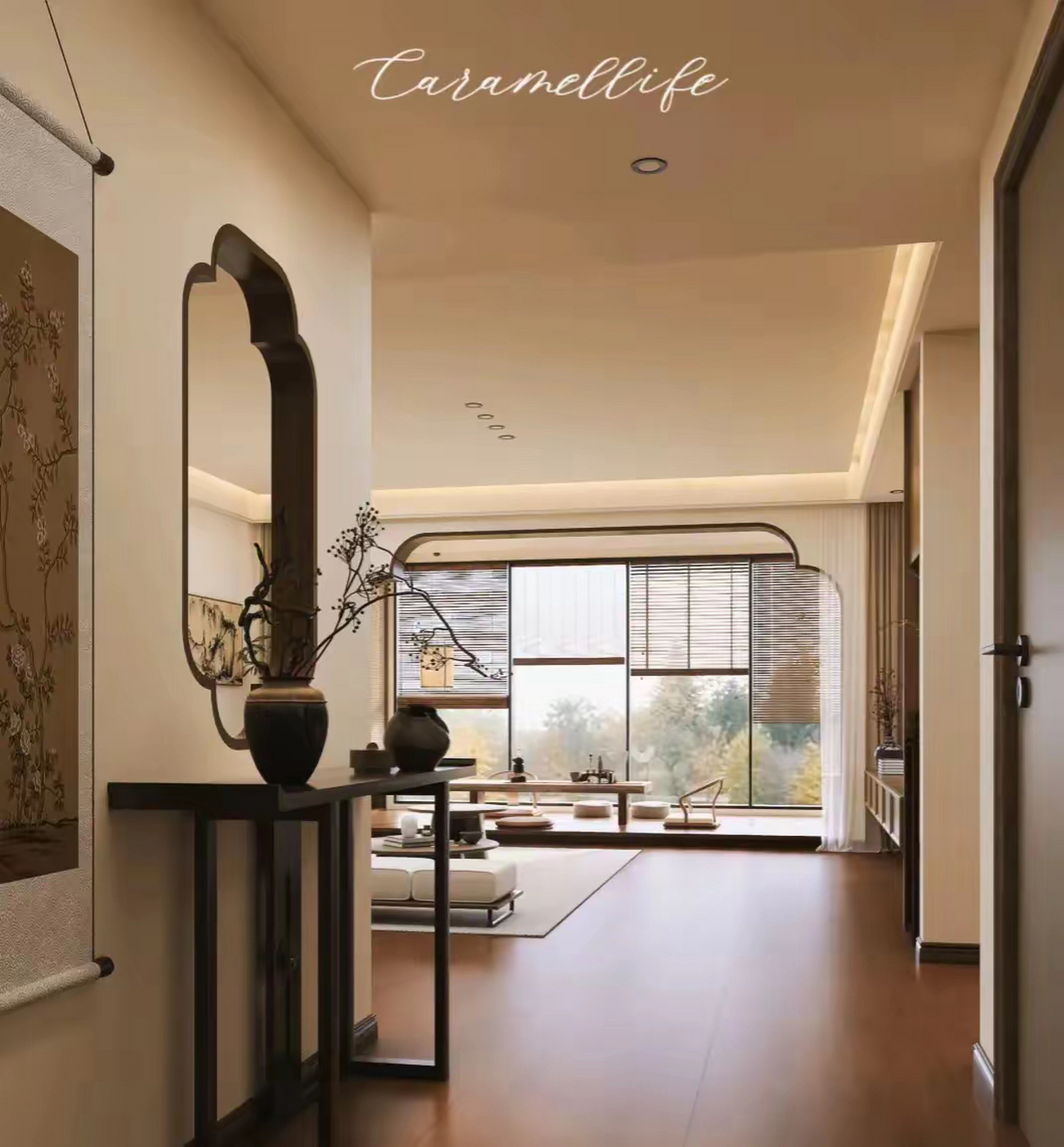 新中式客厅,禅意悠然,共享静谧时光.