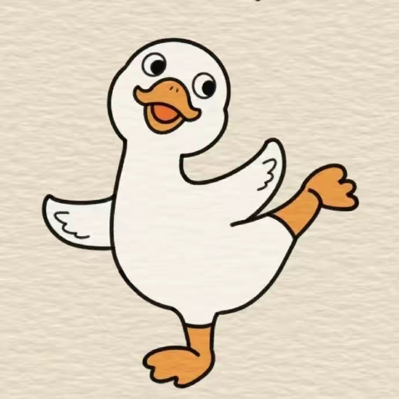 童趣|简笔画 鹅你太有型了,这帽子,这 scooter,哈哈哈!