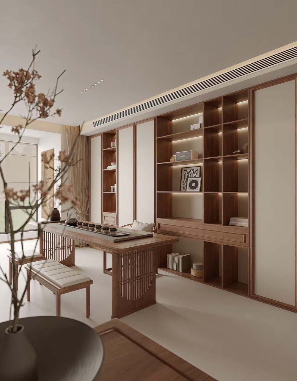 新中式书房,静享阅读时光.