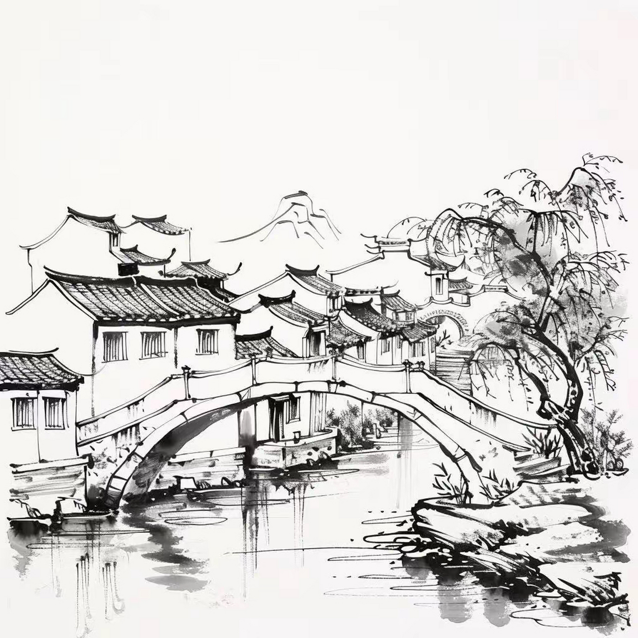 古韵江南,小桥流水人家,岁月静好.