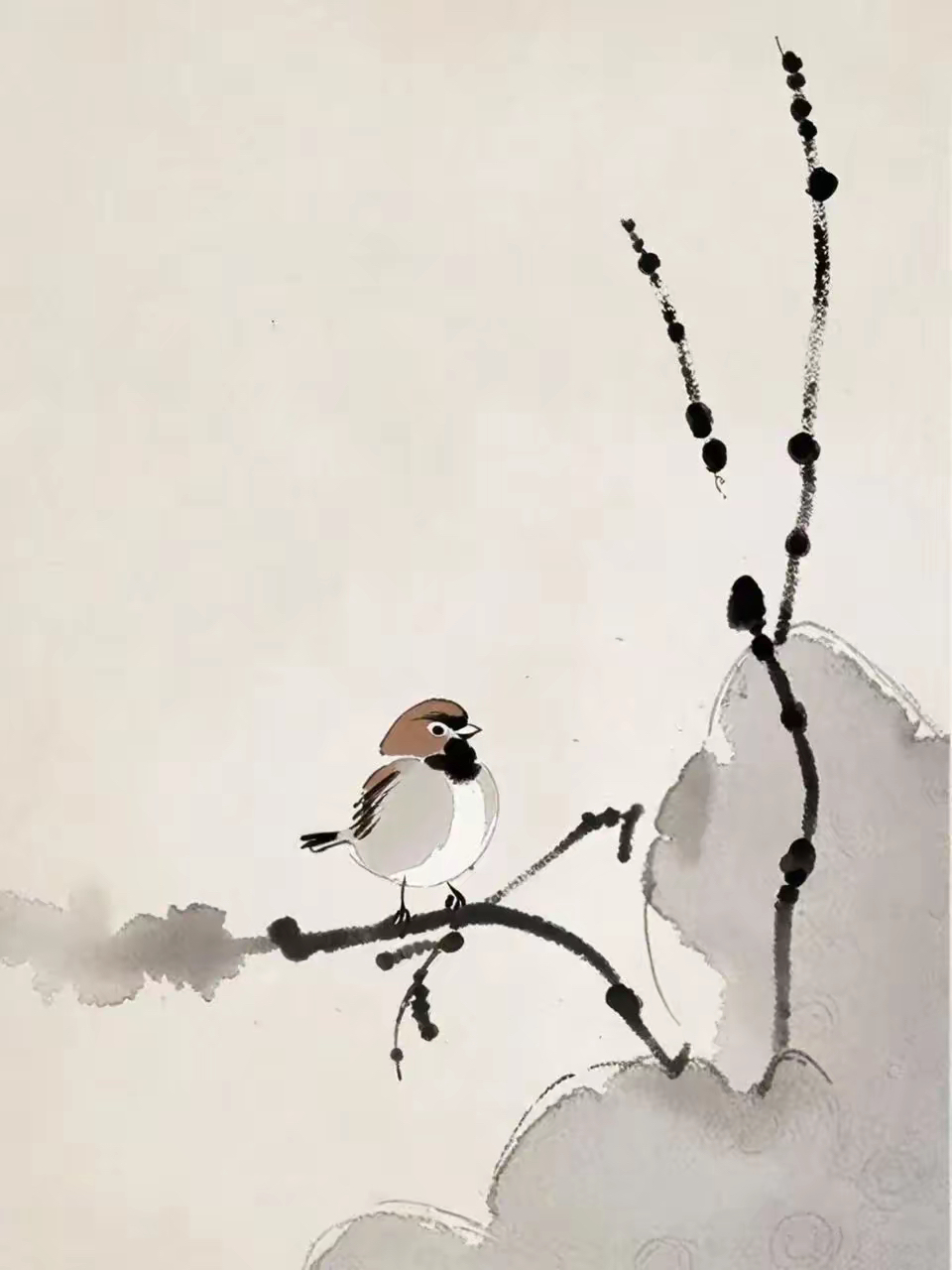 水墨淡彩 | 极简写意