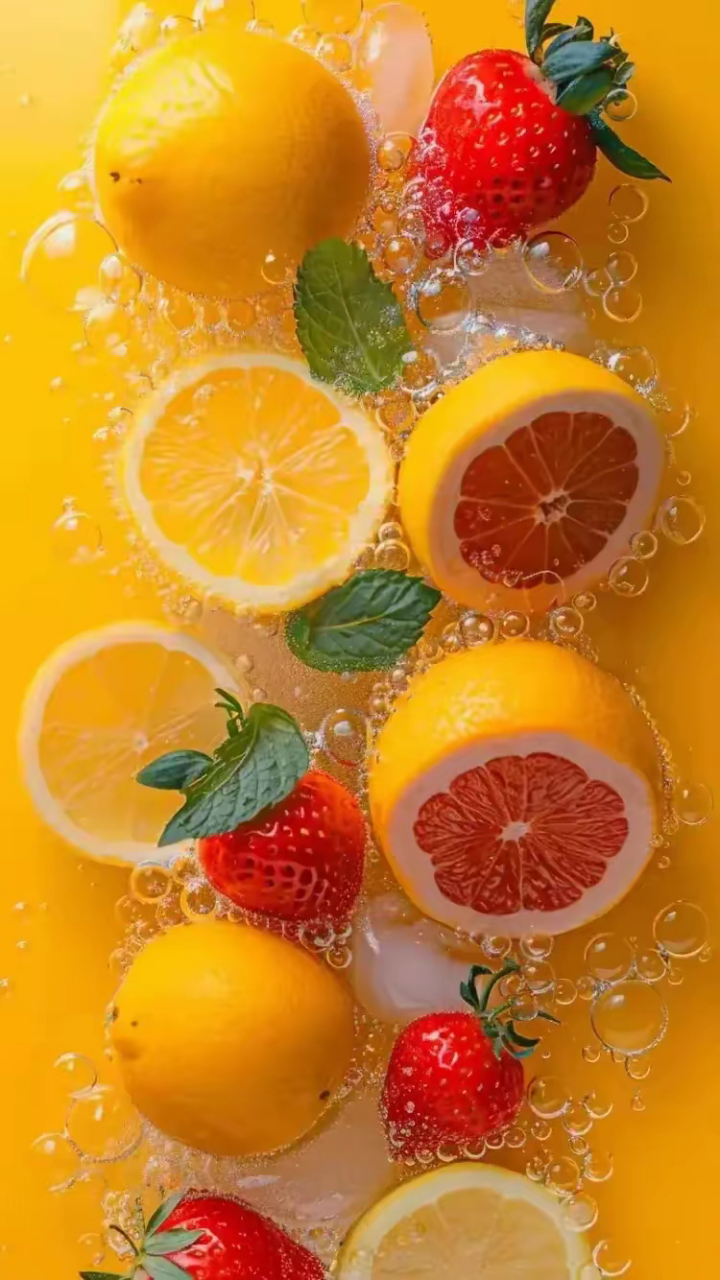 夏日清凉,冰块与柠檬的交响曲,在朋友圈里分享这份透心凉的舒爽!