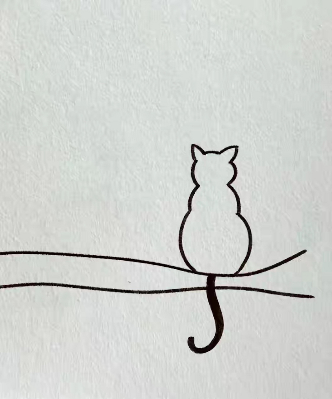 童画嘉年华# 黑猫|简笔画教程图