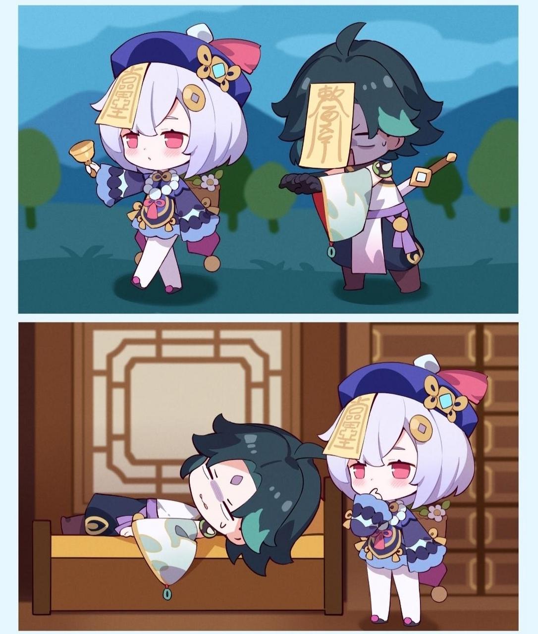 原神# 璃月赶尸人[二哈]