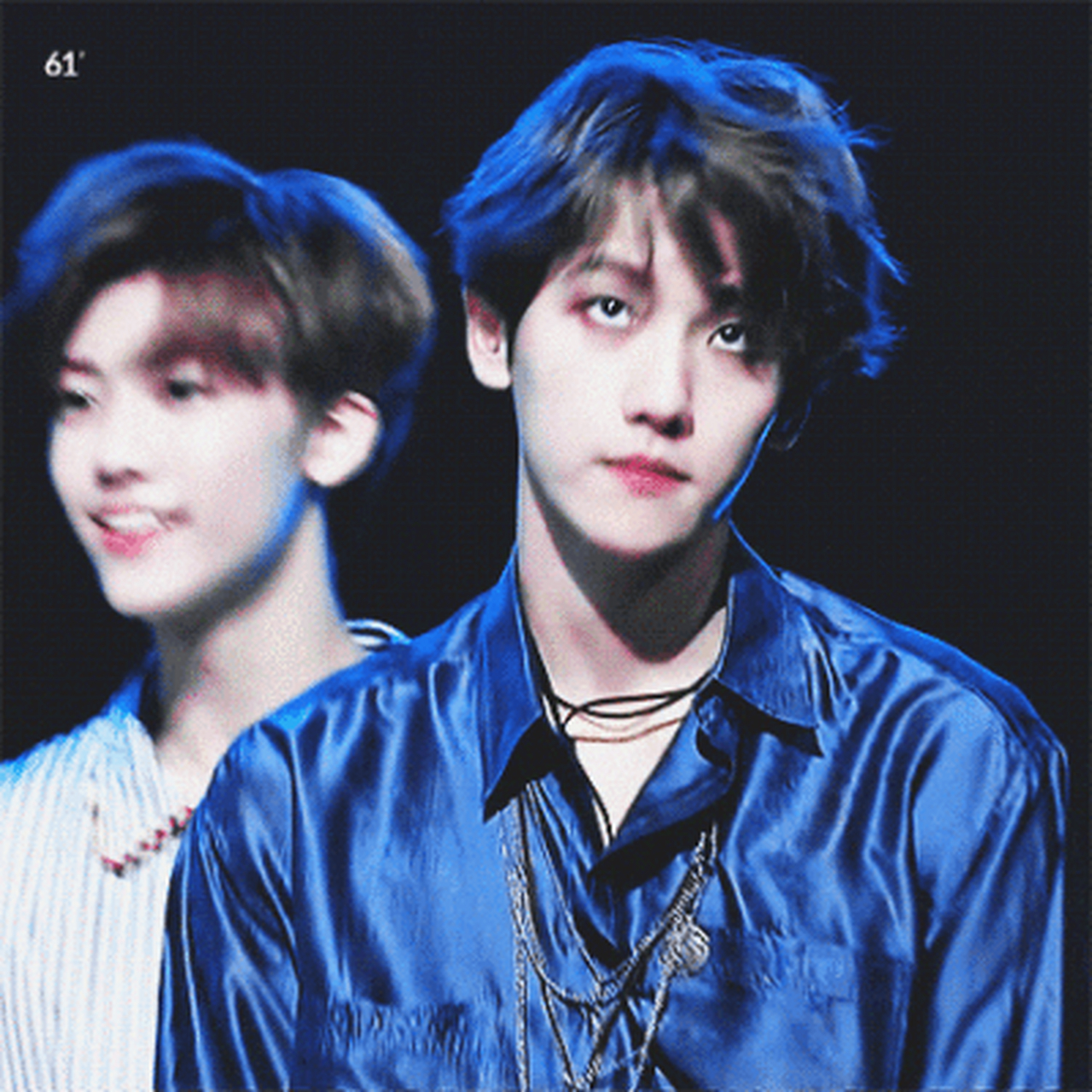 exo边伯贤 #边伯贤#  无论是麦粒肿还是蓝丝绸 阿边都是如此的帅气!