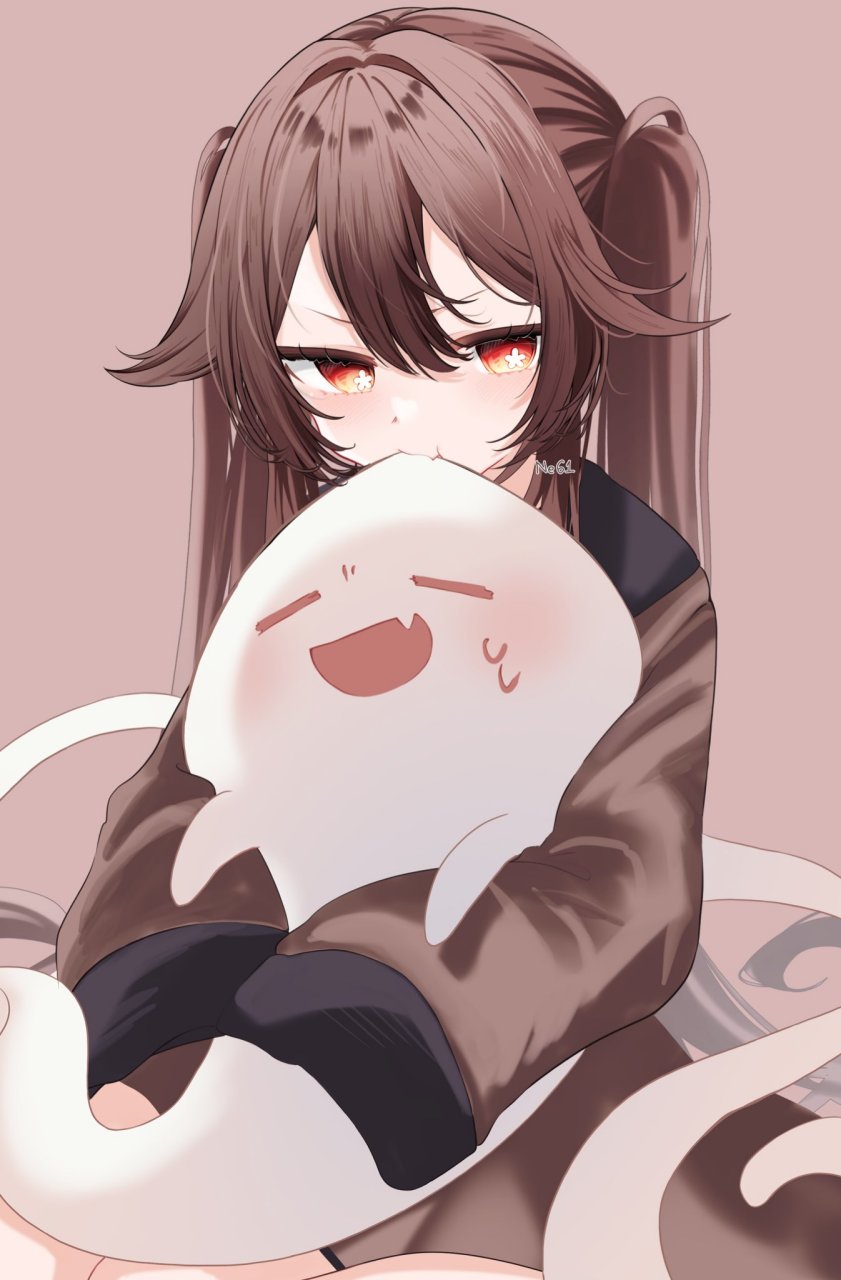 原神# 胡桃 闷闷不乐的表情与鬼脸都很可爱～ twi:@261nemui