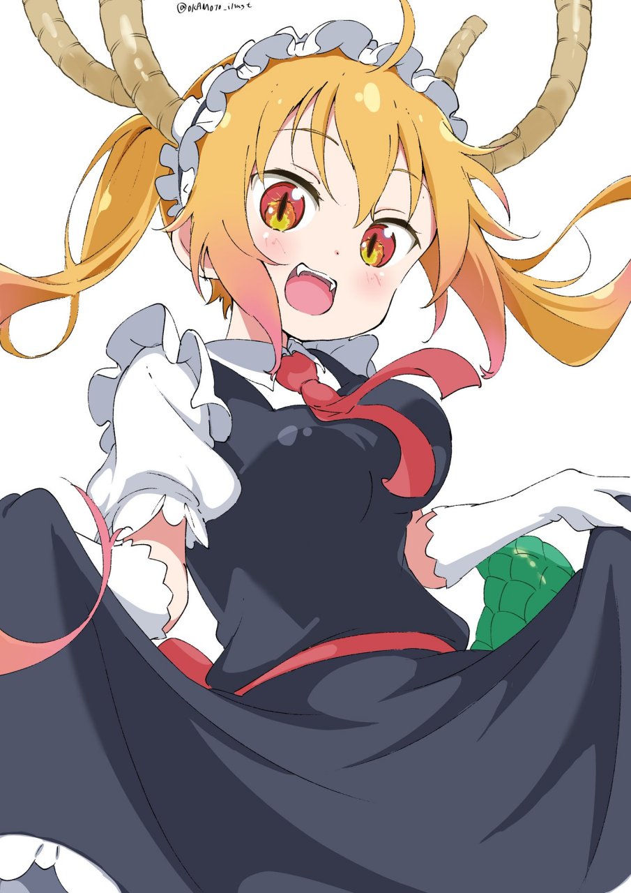 二次元# 康纳酱与托尔酱 twi:@okamoto_illust