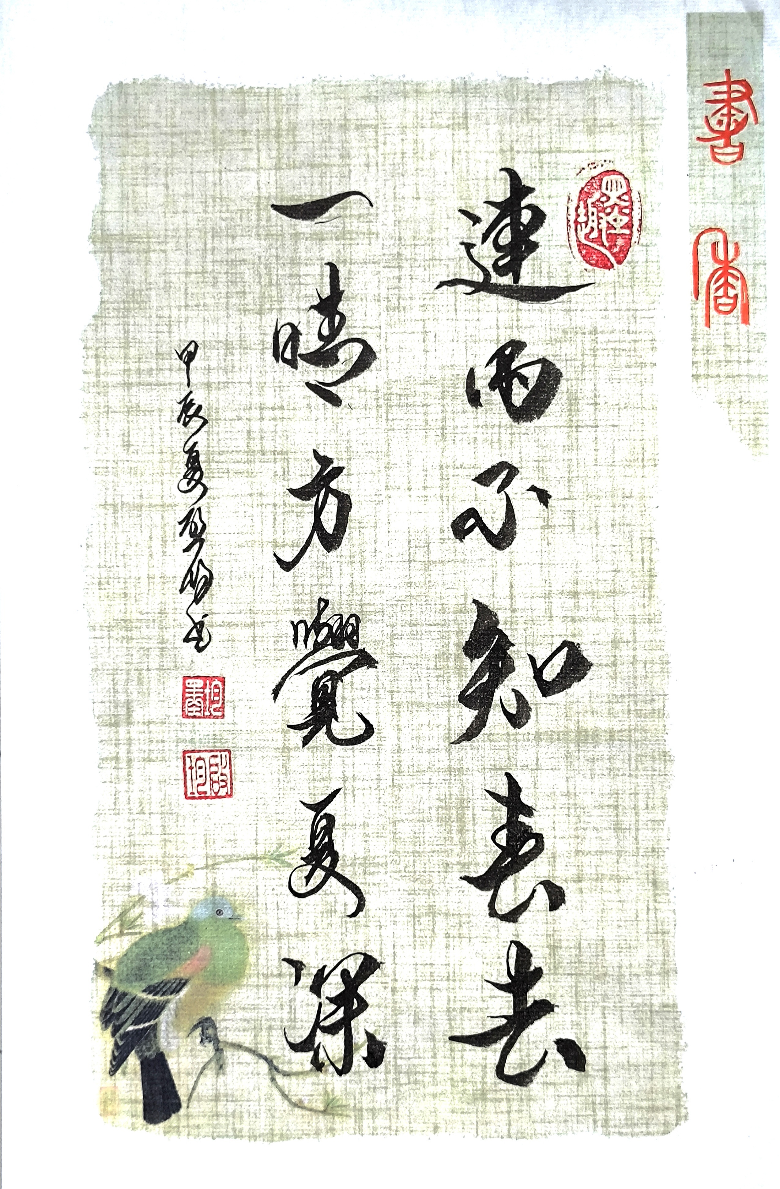 连雨不知春去,一晴方觉夏深.#书法交流小组