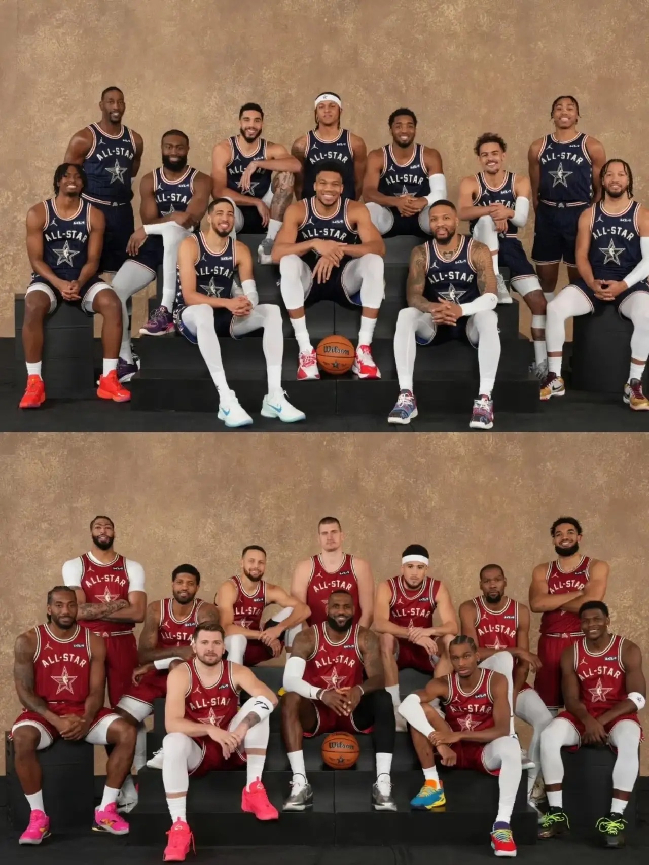 nba巨星照片合照图片