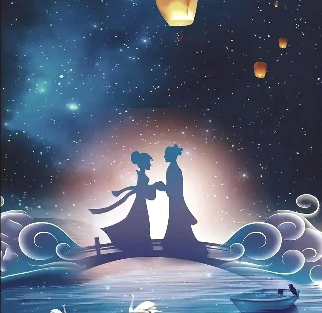 杨友明(江苏)  七夕鹊桥迎,牛郎织女情