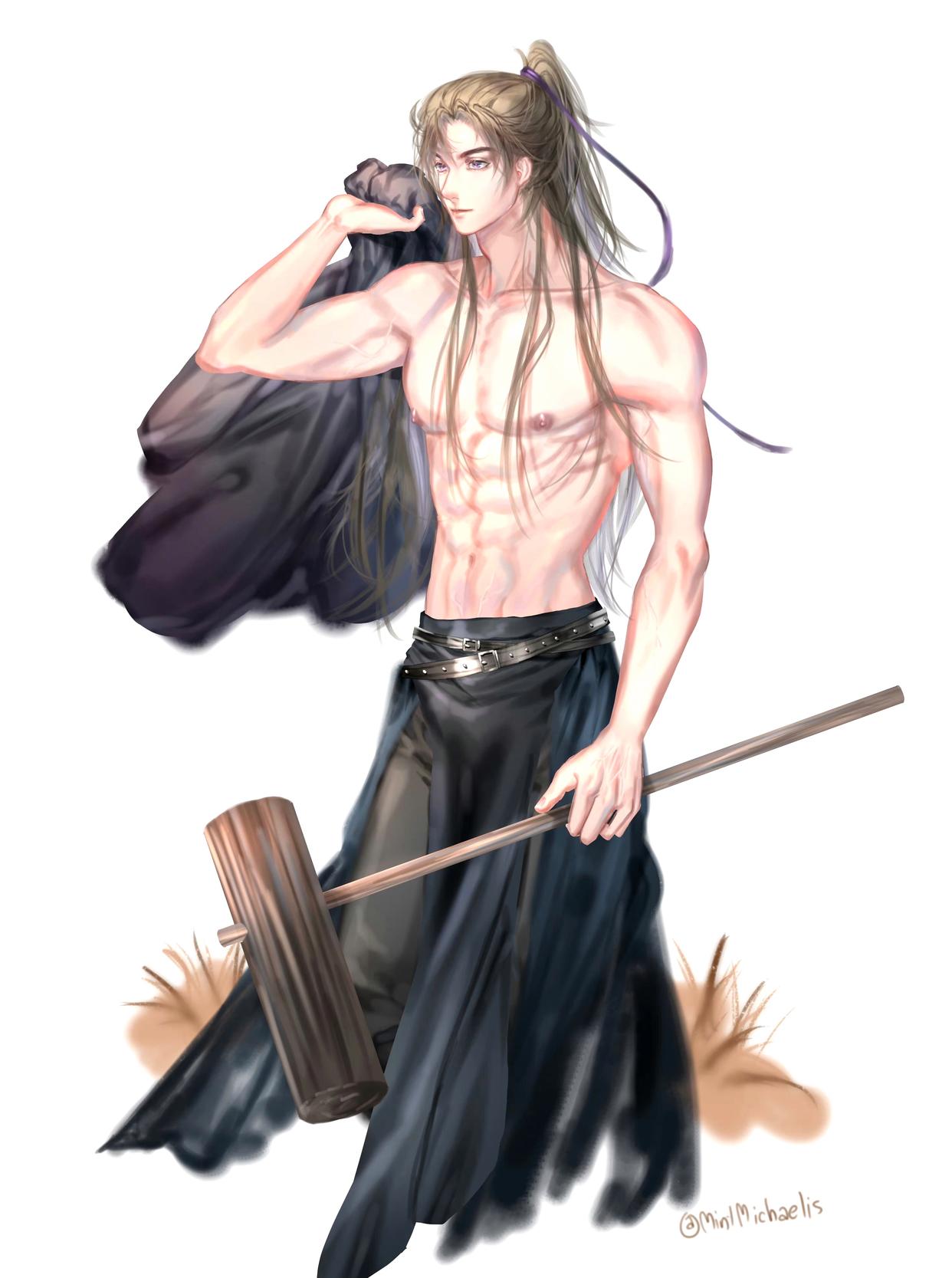 墨燃身材真好#二哈和他的白猫师尊