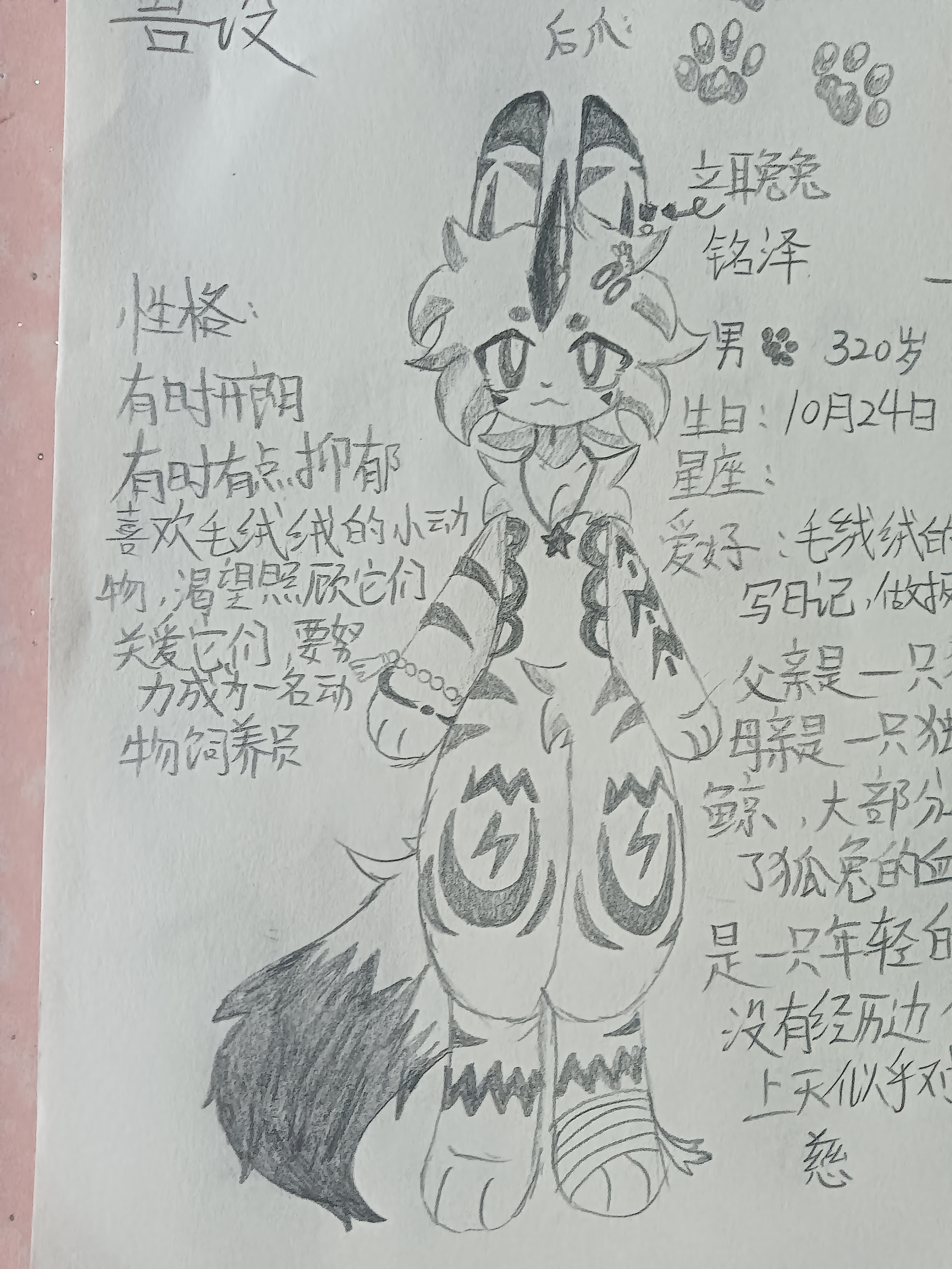 兽设4 一只可爱的兔兔呀～ 铭泽:"感谢喜欢"