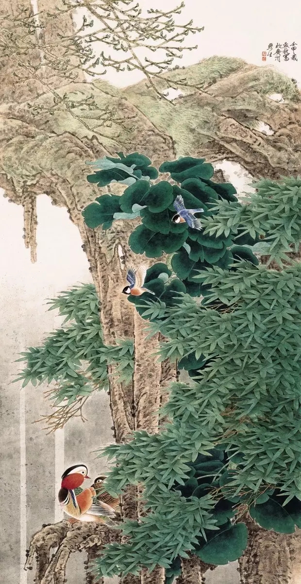 周彦生工笔花鸟欣赏:周彦生中国美协会员,中国当代工笔画学会理事