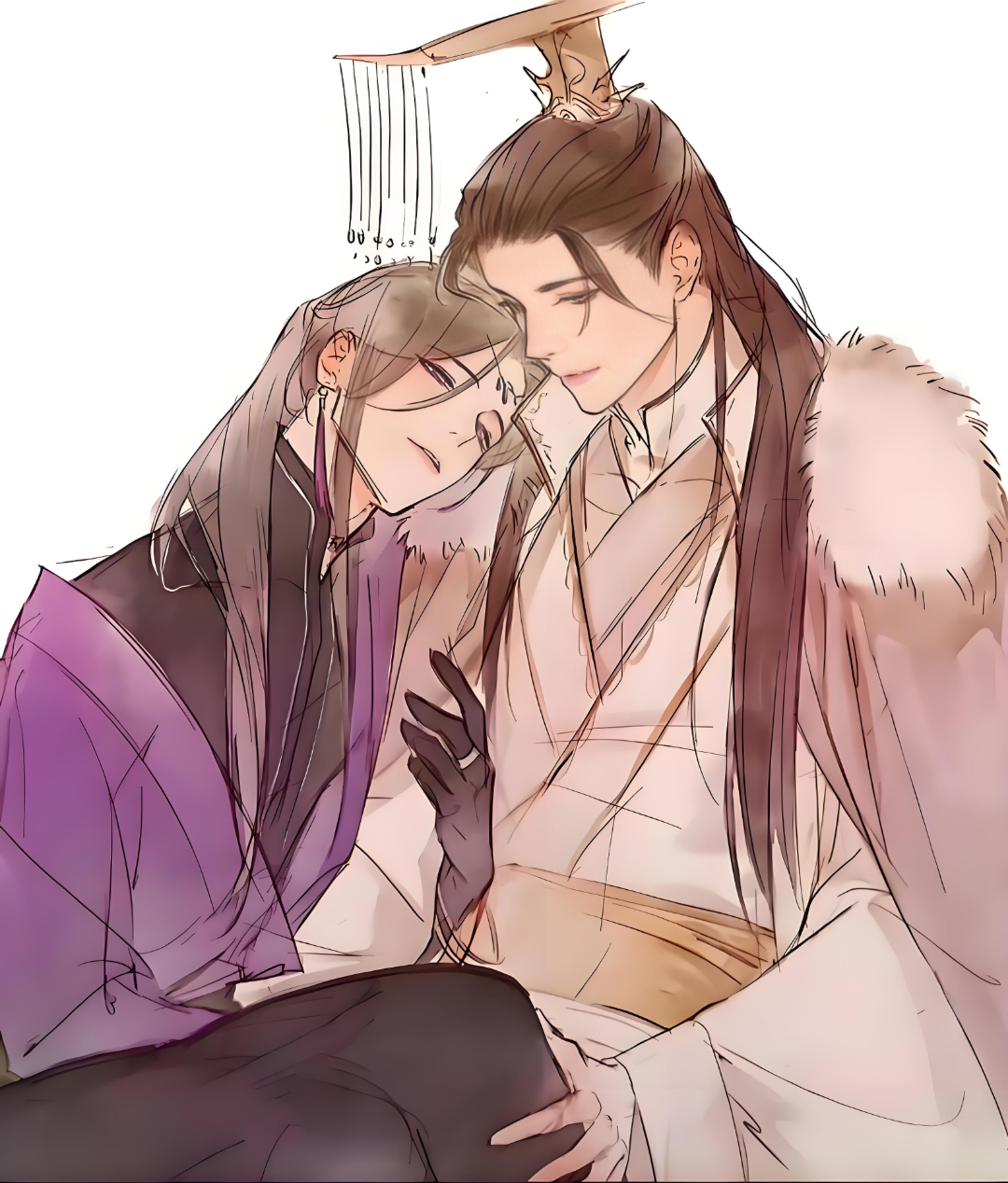 国师也是风韵犹存啊 话说,君吾这日子是不是过得过于滋润了…… #天官