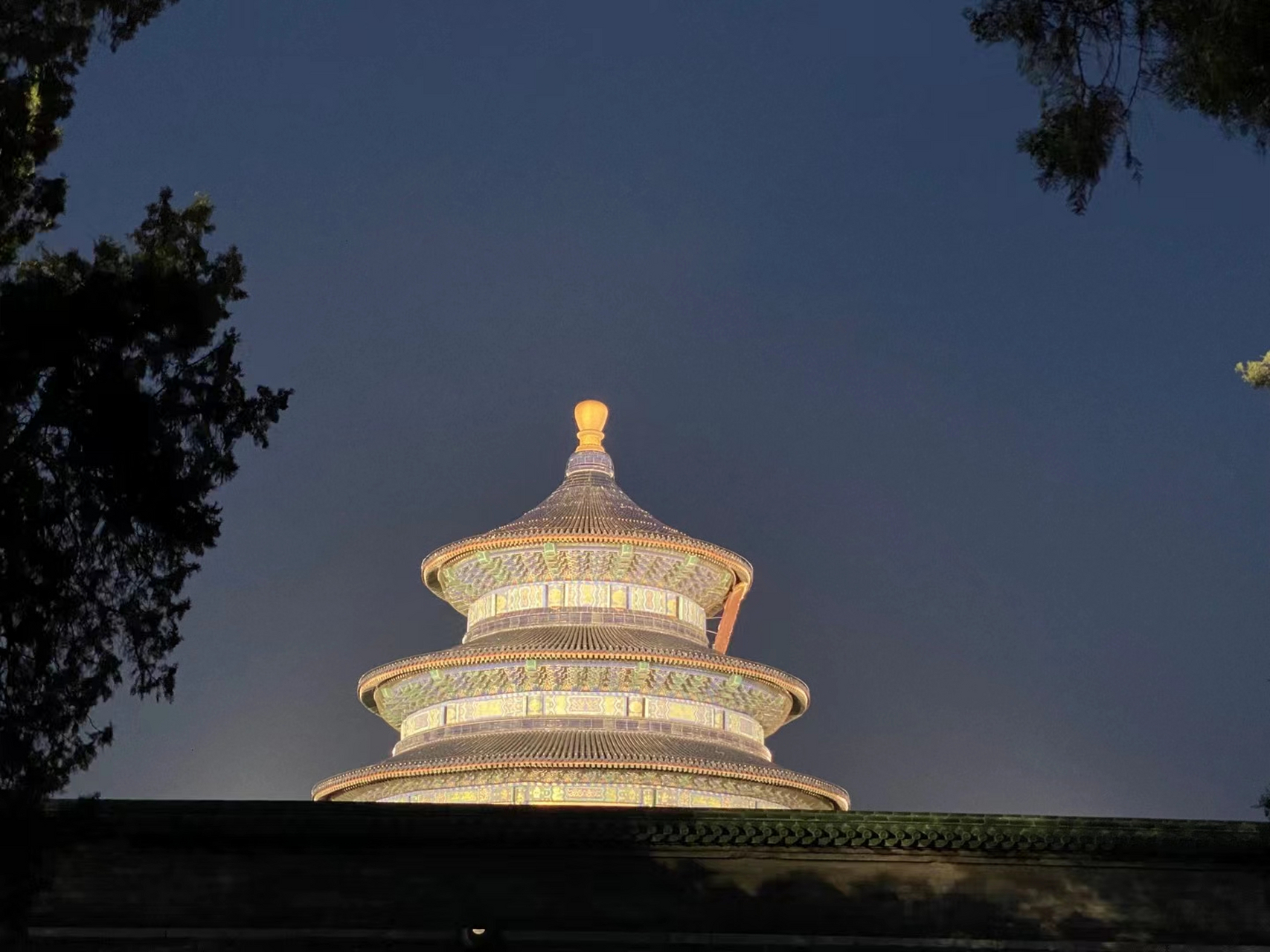 北京天坛公园夜景  #北京天坛公园# #北京随手拍