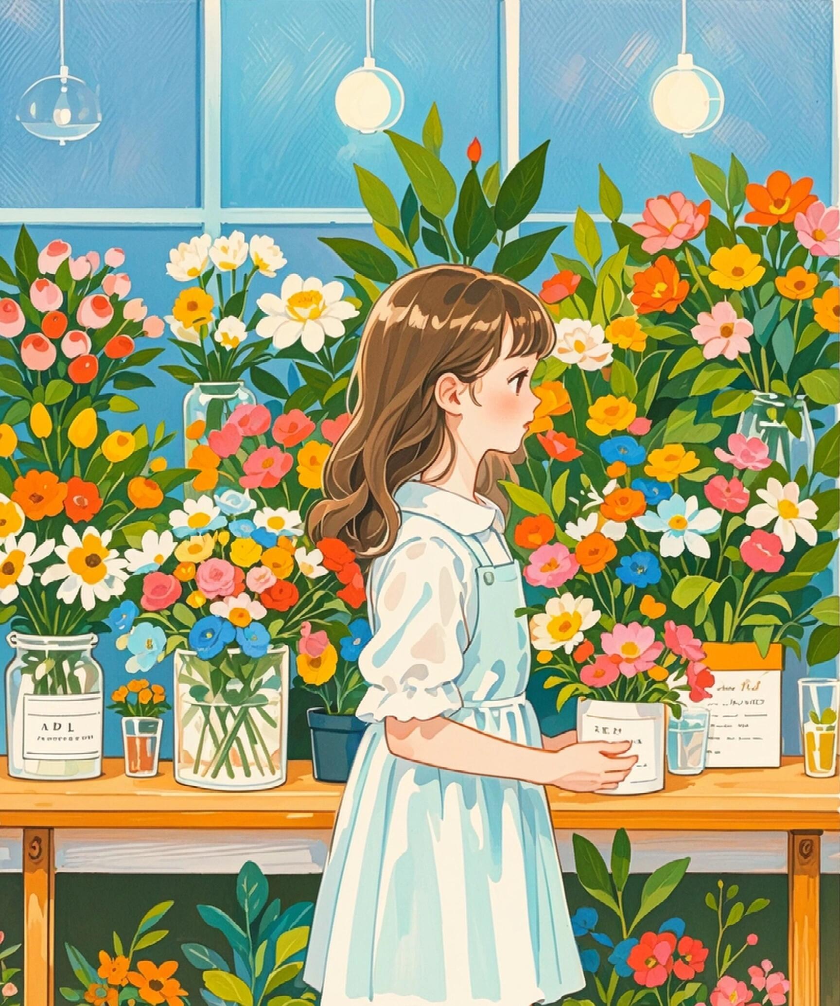 我死的时候,他正在跟花店老板娘调情