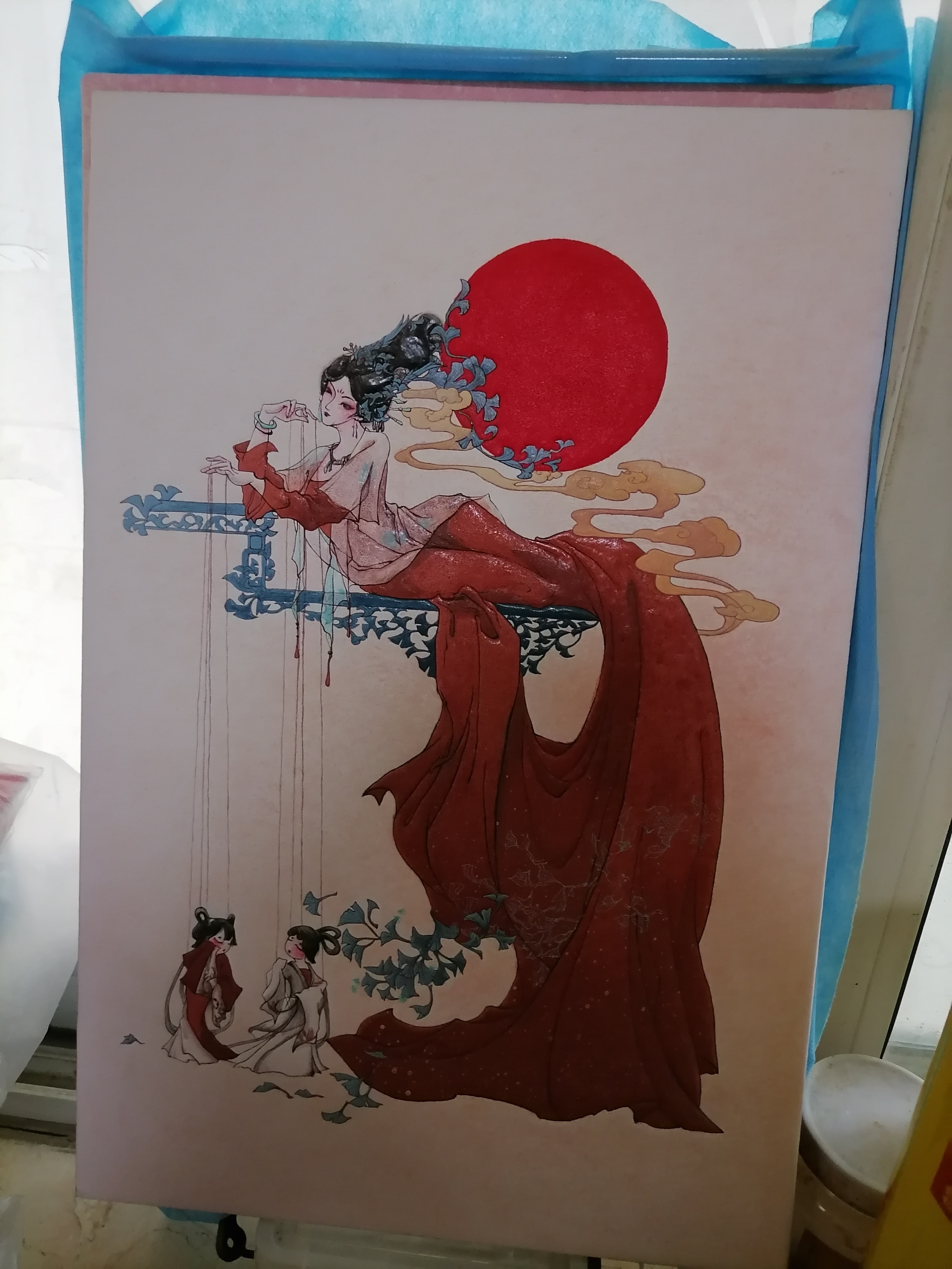 本人的陶艺壁画,是手绘浮雕.  "画在陶中,陶在画中",是硬核.