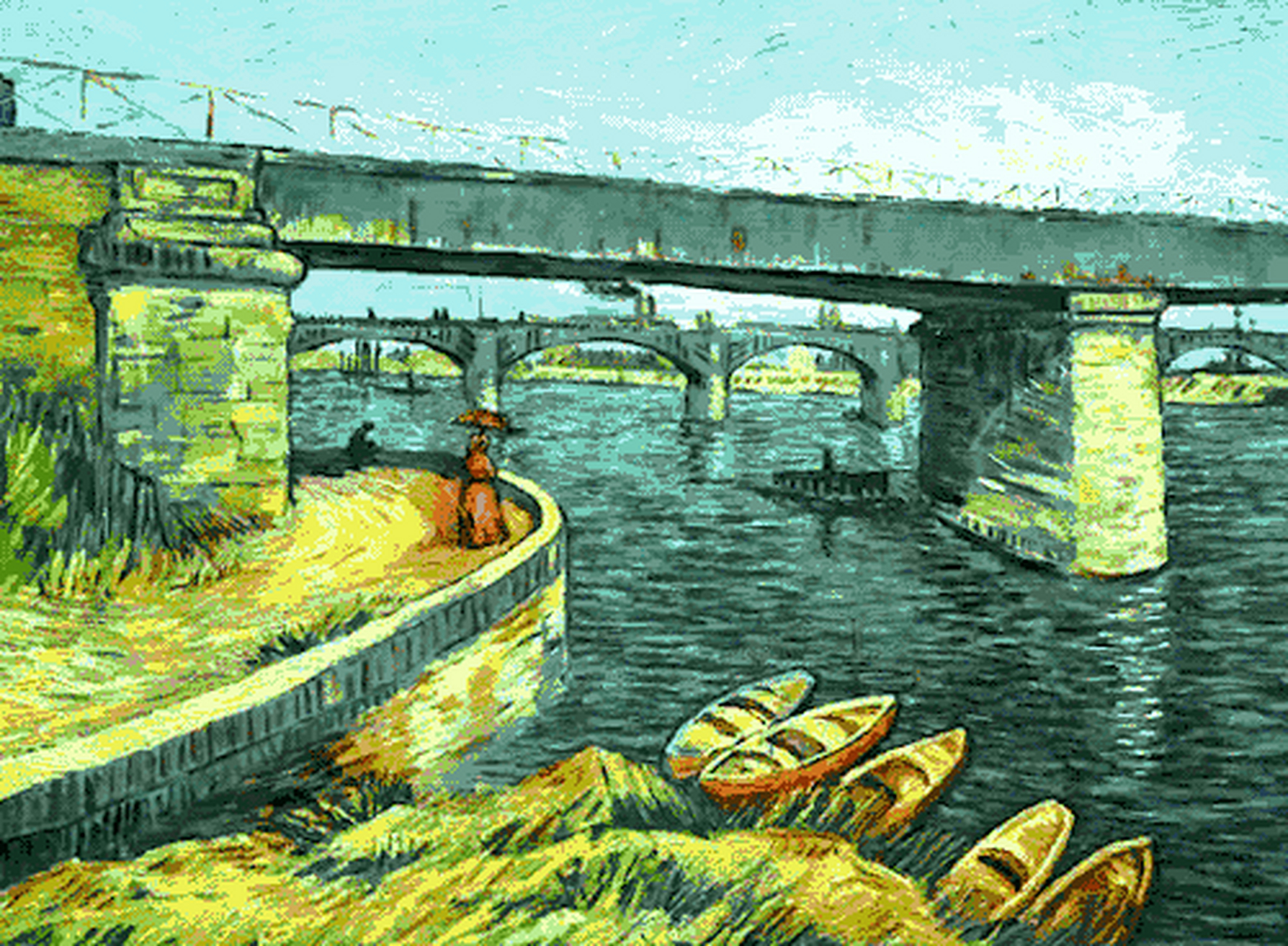 梵高1853年-1890年,荷兰后印象派画家.