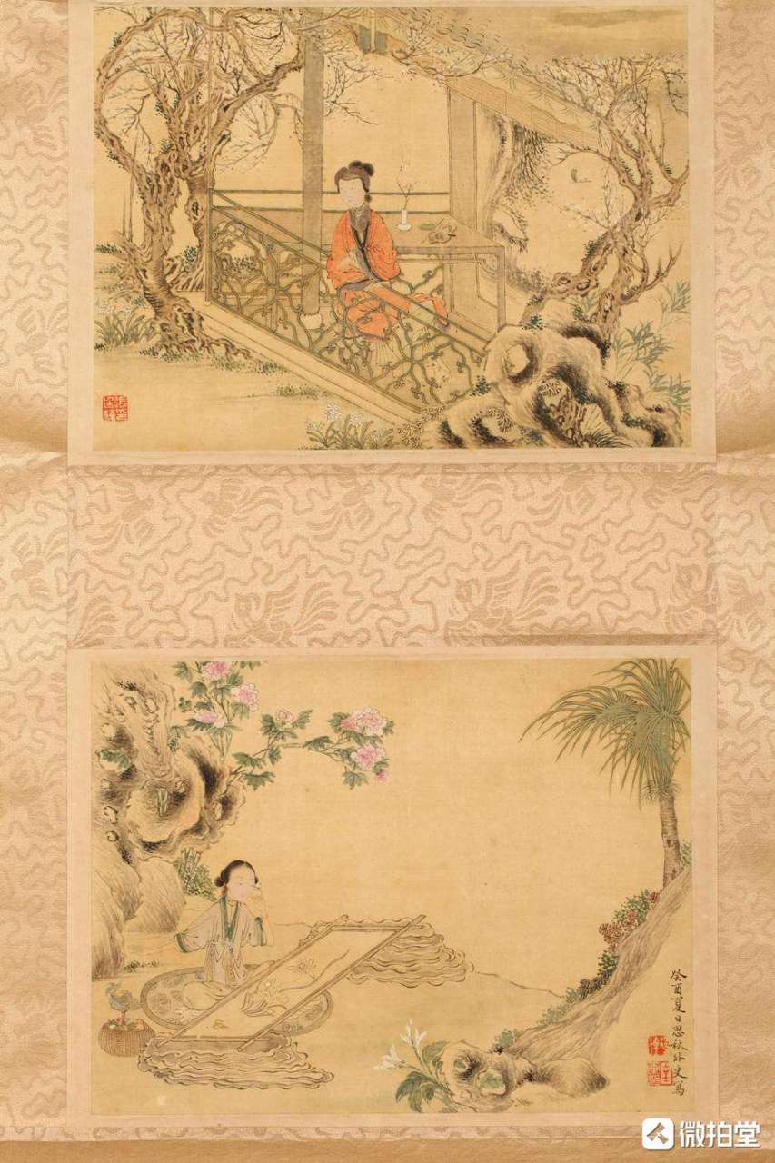 微拍堂上新… 淮安府人 张廷栋 侍女 光绪进士 今江苏人 张廷栋  仕女