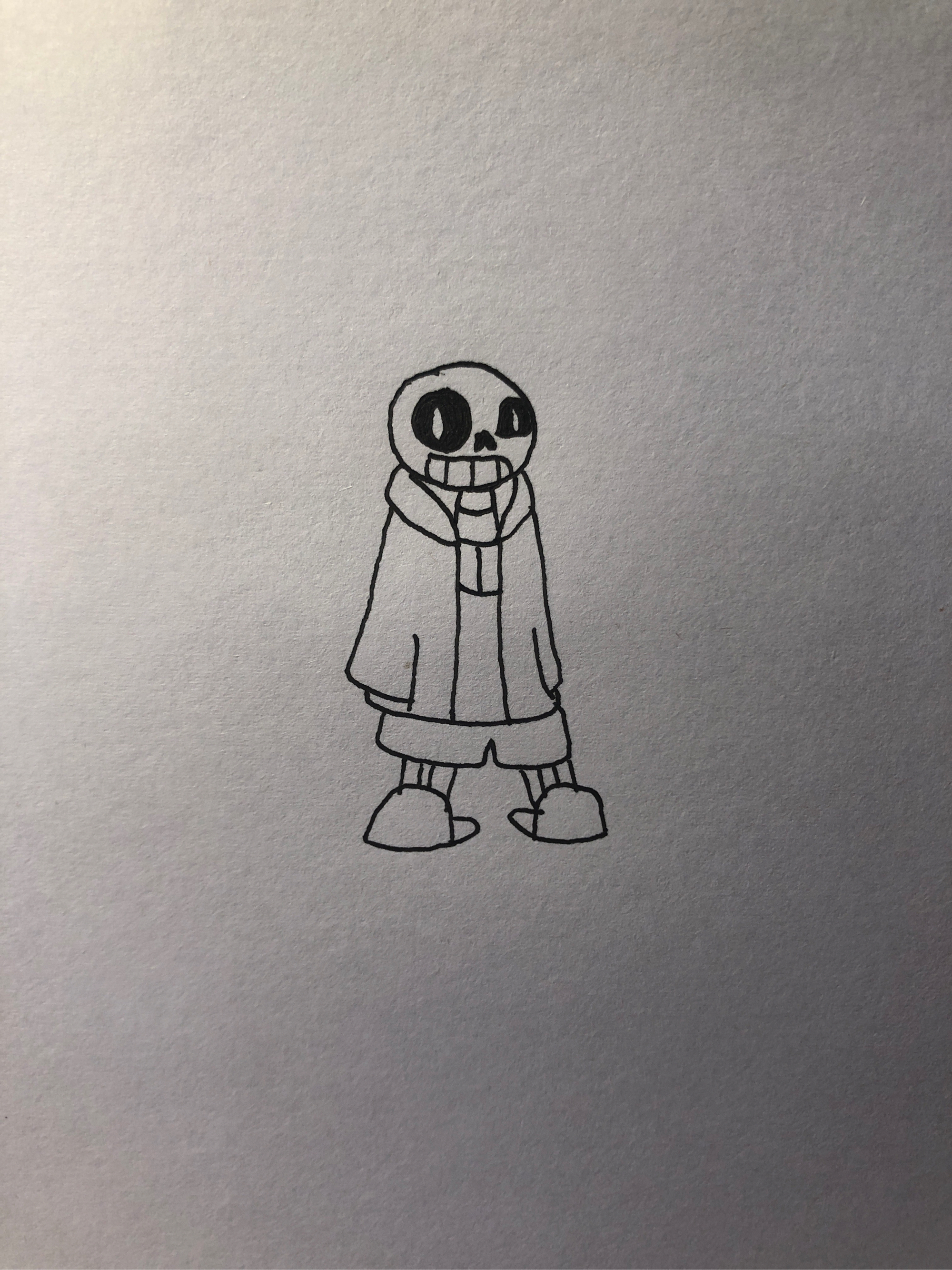 传说之下  自己画的sans