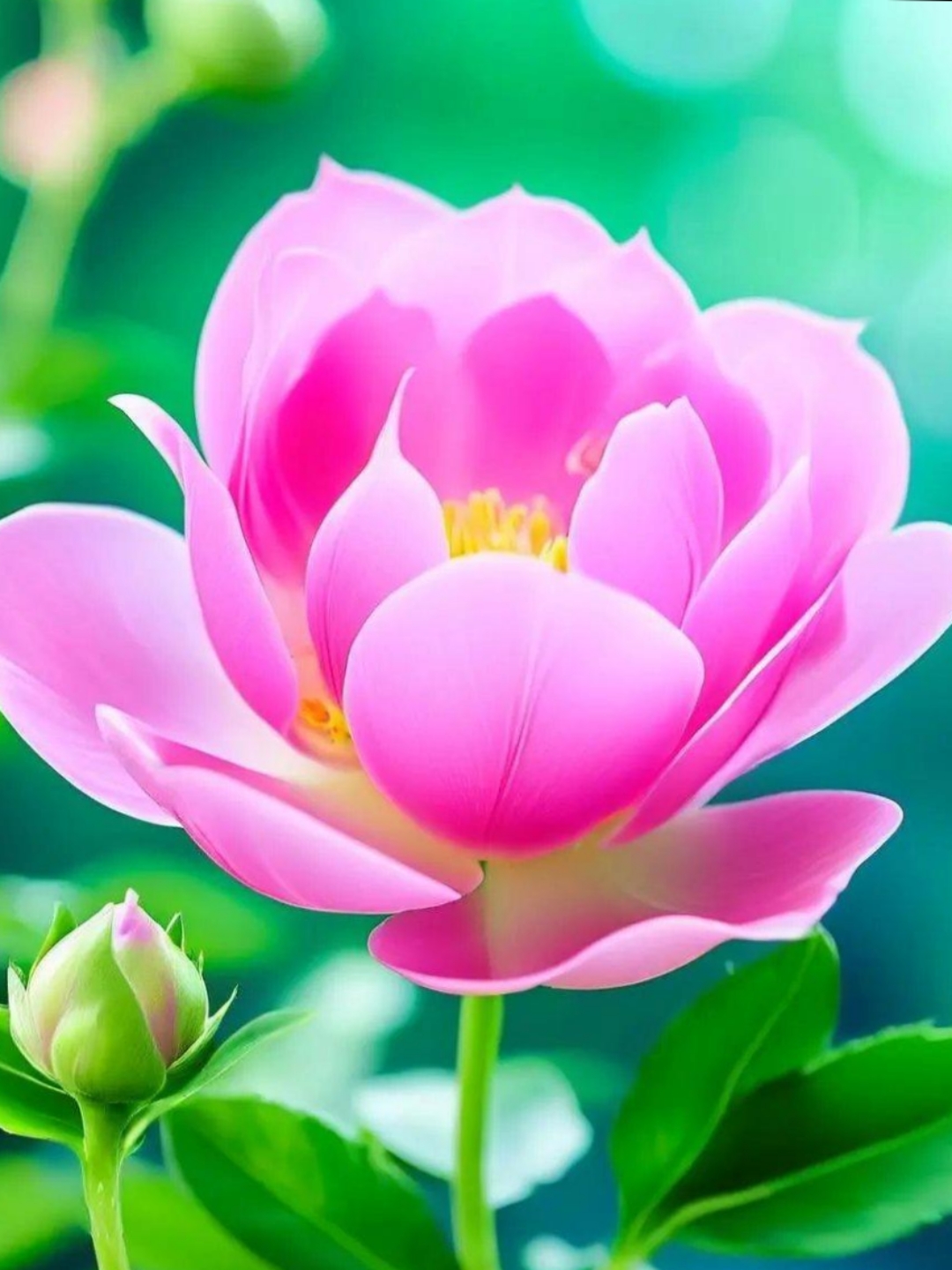 雨珠点缀,娇艳多姿的玫瑰花在阳光更显得熠熠生辉,闪烁迷人的光芒