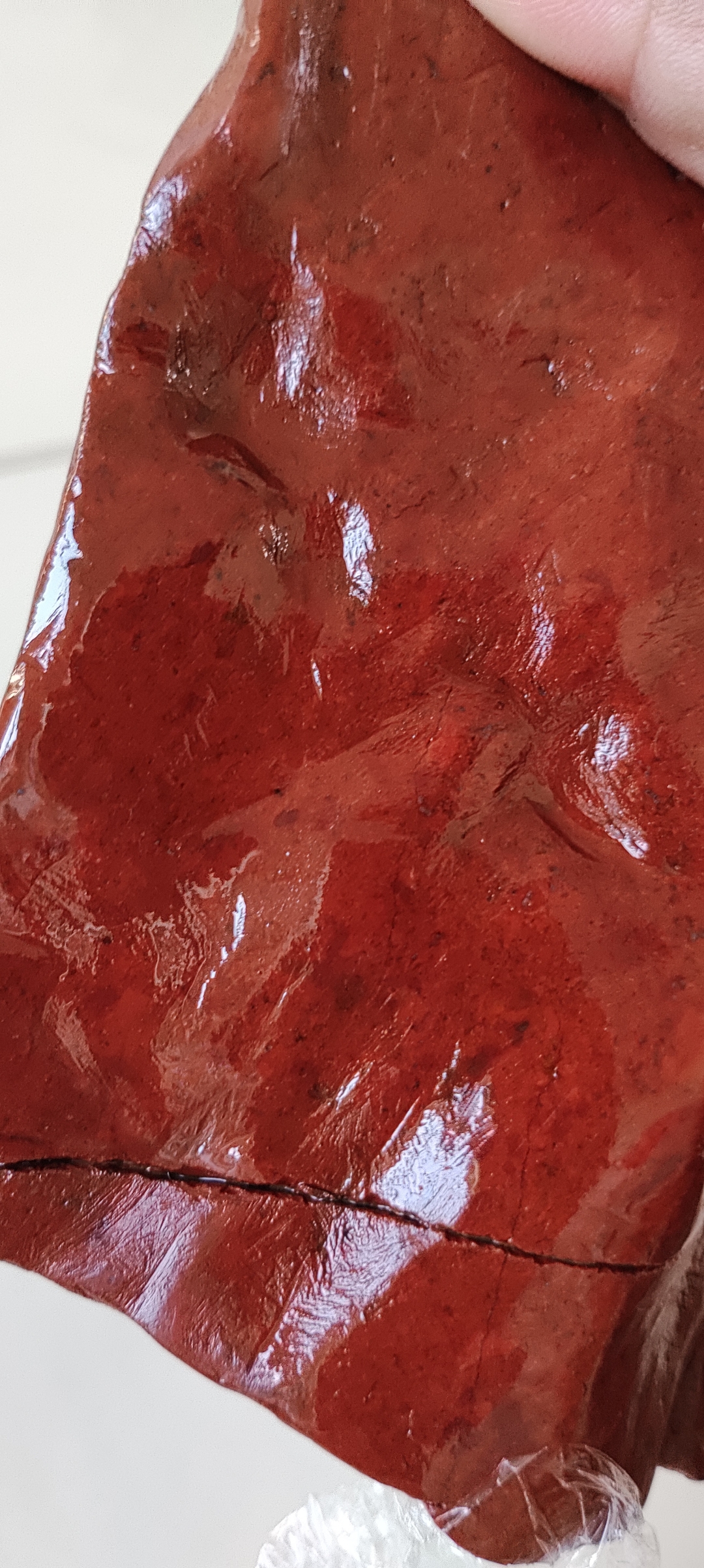 昌化硬地鸡血石原石摆件.