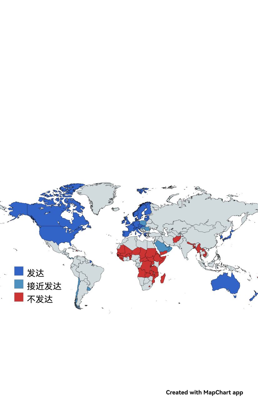 世界各国发达程度#趣味地图#