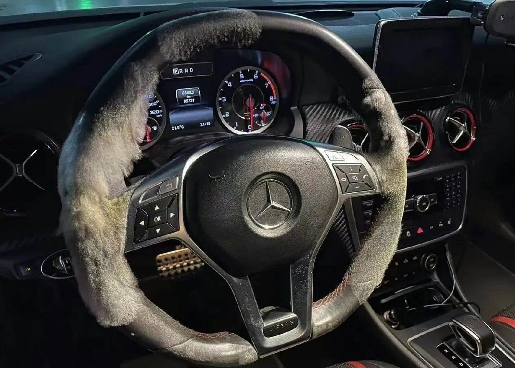 搞笑# 这个方向盘到底经历了什么?