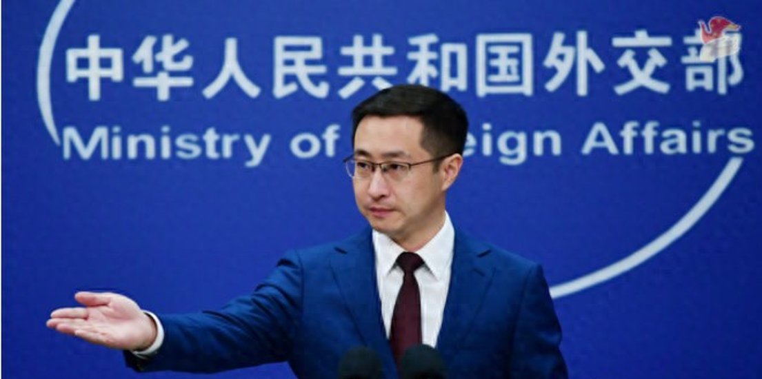 4月14日,外交部发言人林剑主持日常记者会