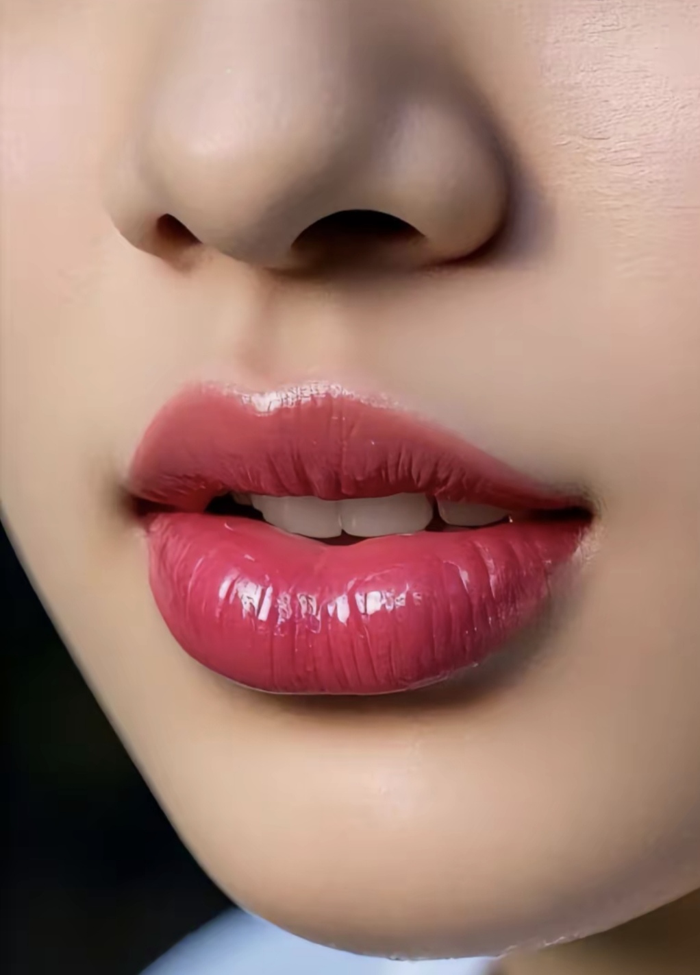 她盯着自己熬出结膜炎做的行业报告,转身把电脑壁纸换成血红嘴唇