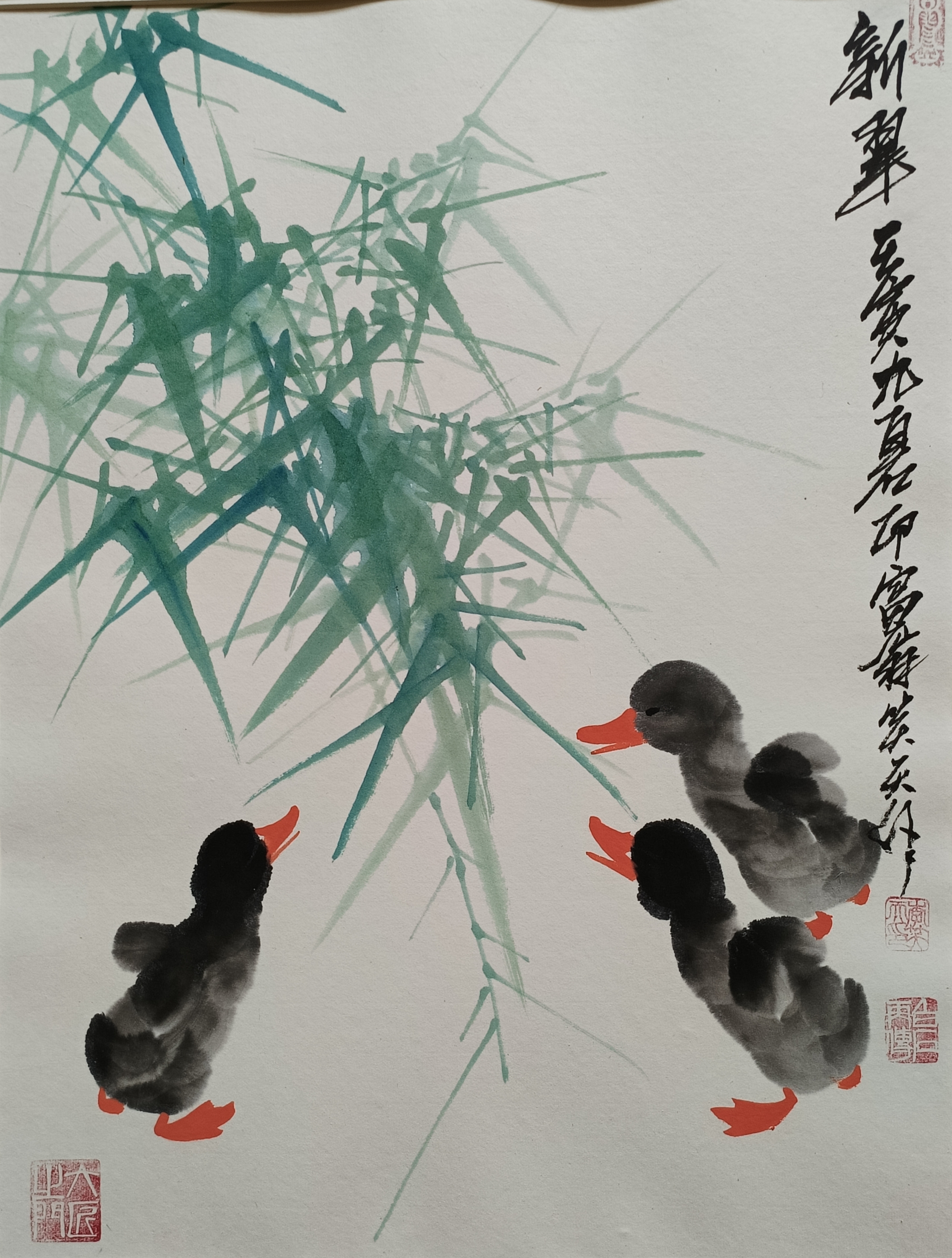 一艺术财团投巨资1600万订购李笑天的《群鸭图》 李笑天画鸭火爆了