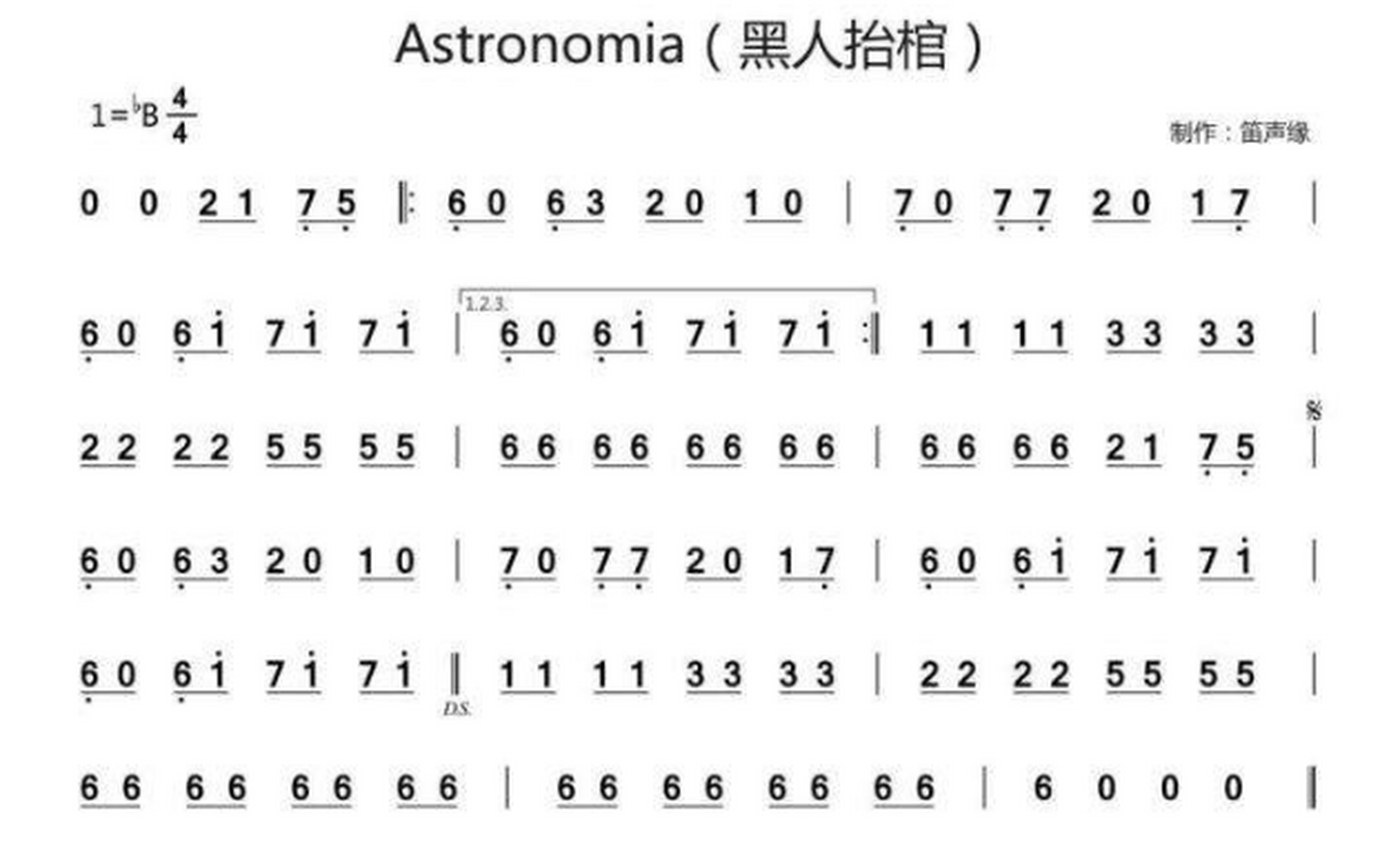 黑人抬棺的简谱竖笛图片